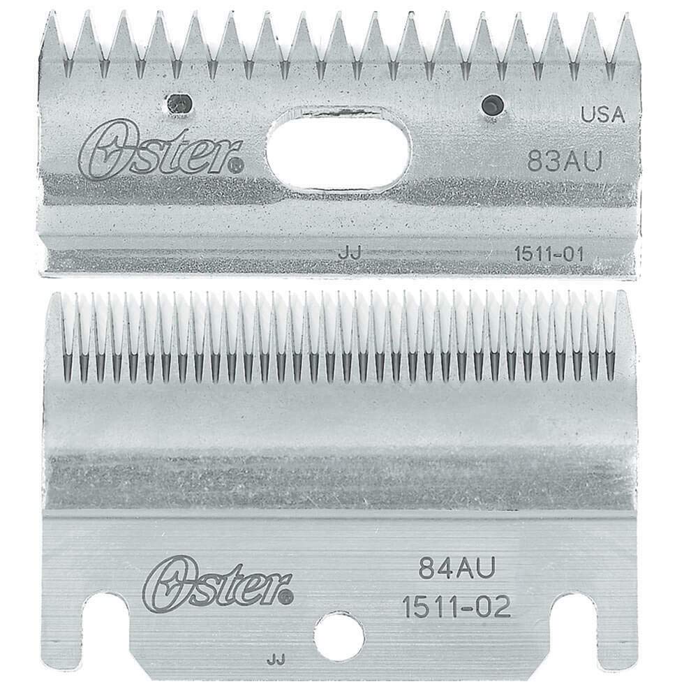 Oster Clipmaster Top And Bottom Clipper Blade Set, 83Au And 84Au (078511-126-001)