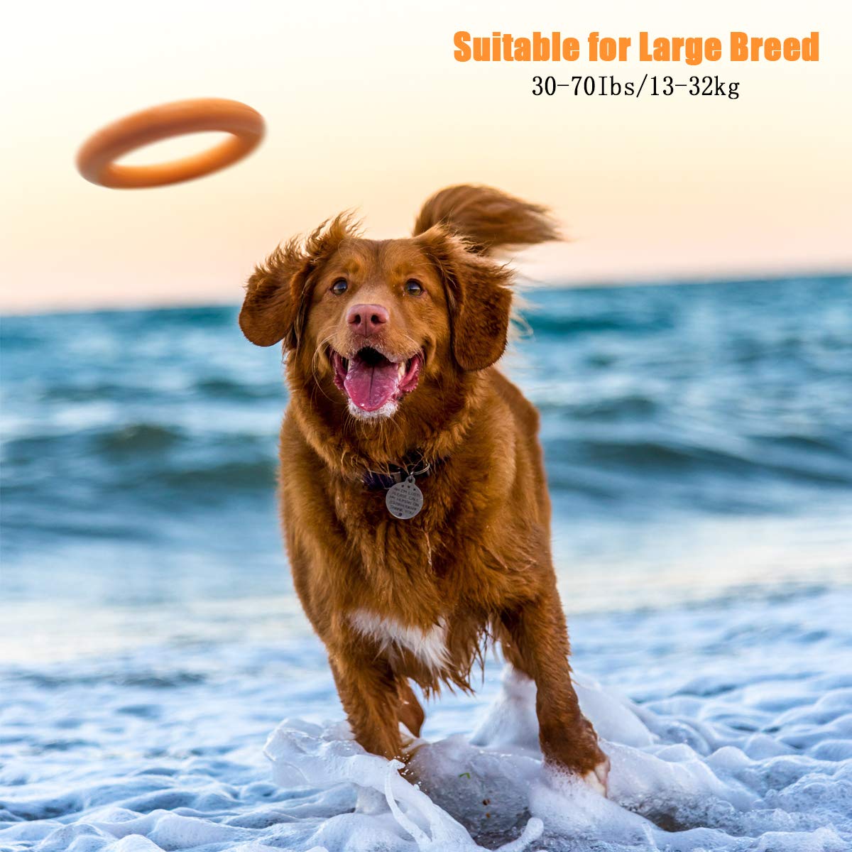 Dlder Dog Toys For Aggressive Chewers Large Breed,Durable Dog Ring Toy,Tough Rubber Dog Toy,Indestructible Dog Chew Toys For Large Medium Dogs Training And Teeth Cleaning.