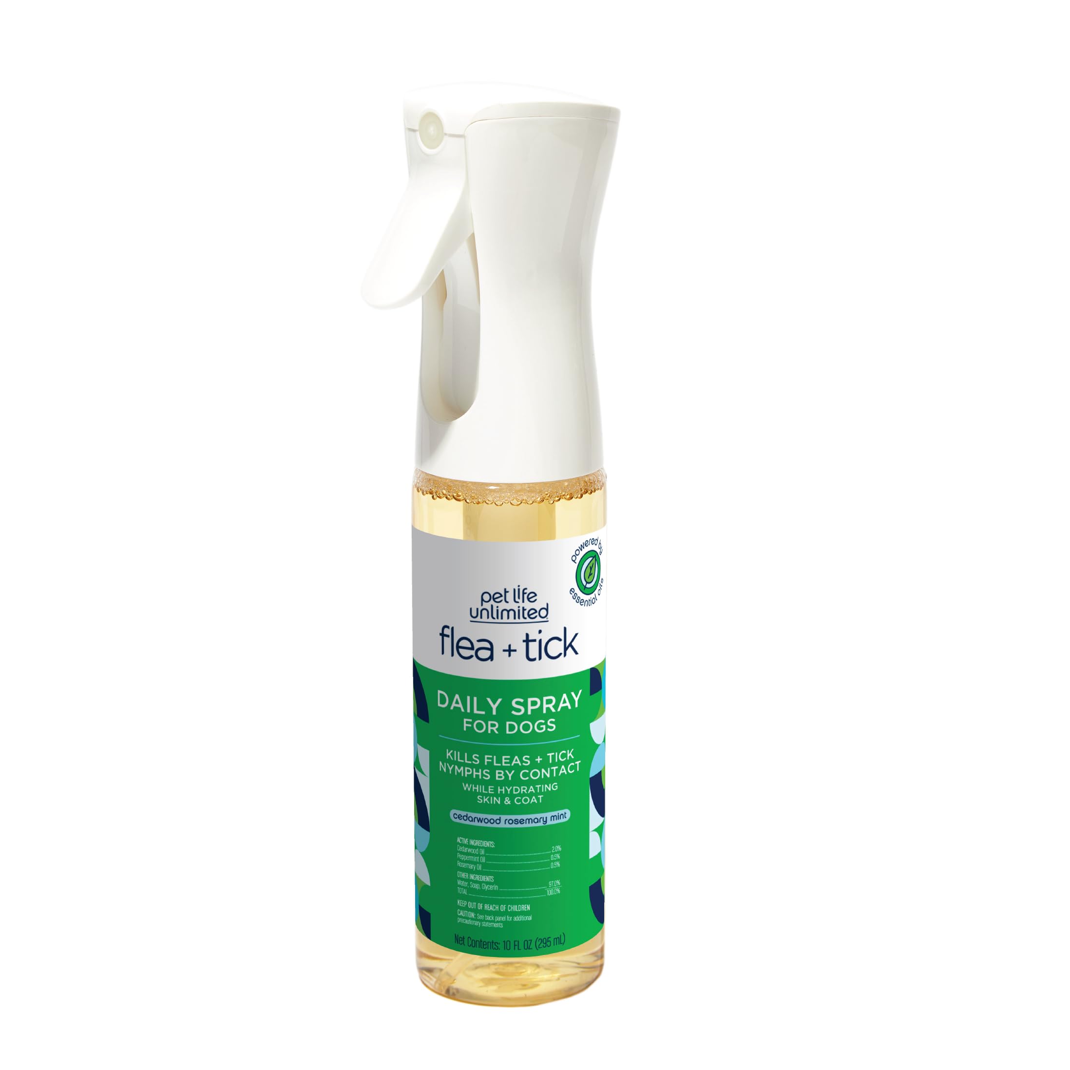 Pet Life Unlimited Plant-Powered Flea and Tick Spray for Dogs, Daily Flea Spray for Dogs - Plant-Powered Flea and Tick Preventio