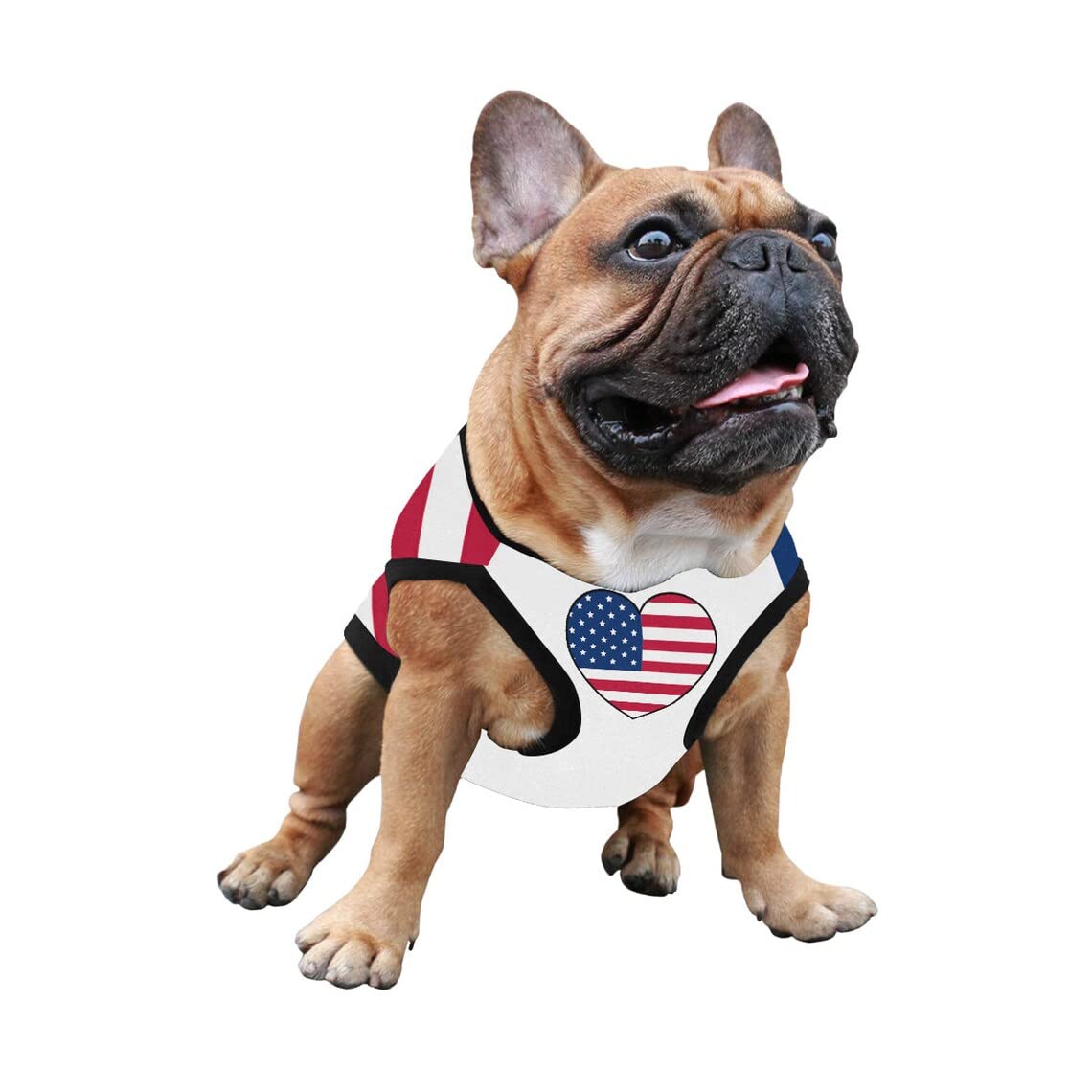 4Th Of July Vest For Dog American Flag Clothes Small Large Dog Apparel Pet Supplies Shirts (Xx-Large, Dlr02)
