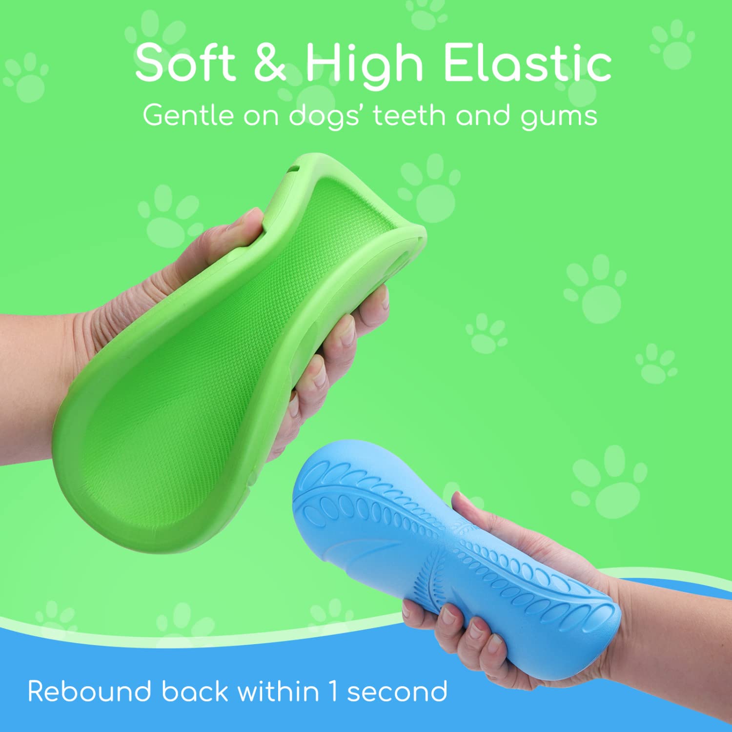 Nobleza 2 Pack Dog Flying Disc, Flexible Floatable Dog Disc Toy for Long-Distance Flies and Floats, Lightweight Soft Flying Disc