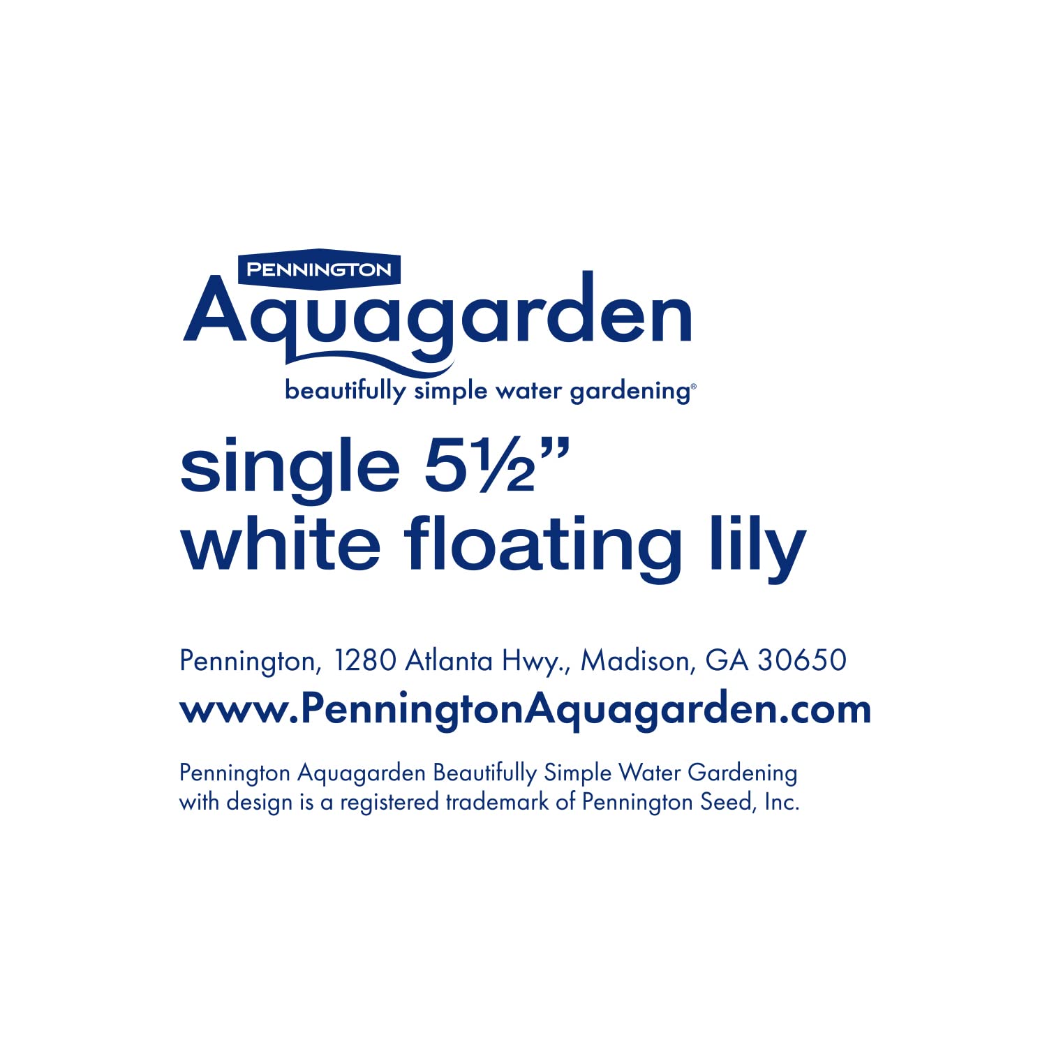 Pennington Aquagarden, Floating Lily, 5     Diameter, Plastic Plant, Pond/Aquarium Decoration
