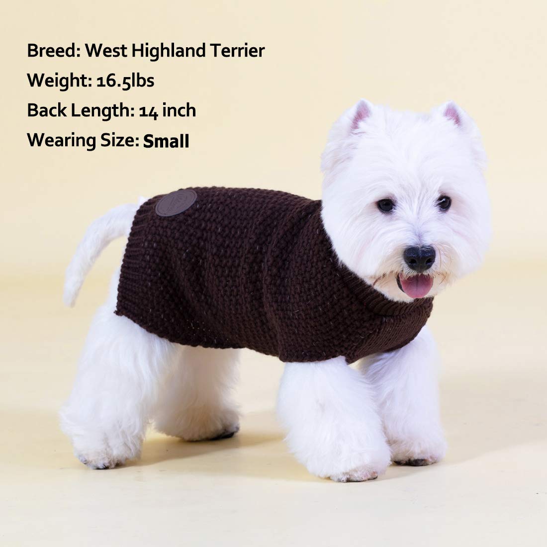 Kyeese Dog Sweaters Heavy For Medium Dogs Reflective Pullover Knitwear For Fall Winter