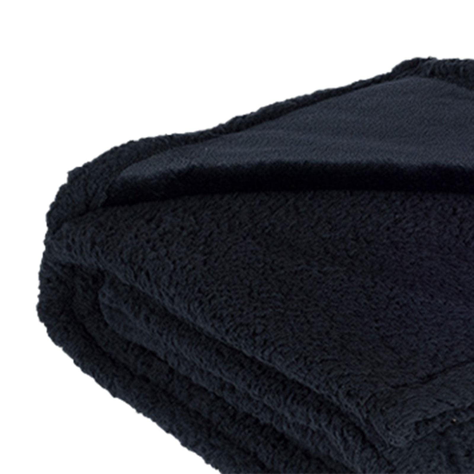 LICHTS Dog Blanket Waterproof Flannel Puppy Blanket for Bed Water Resistant Coating Black S