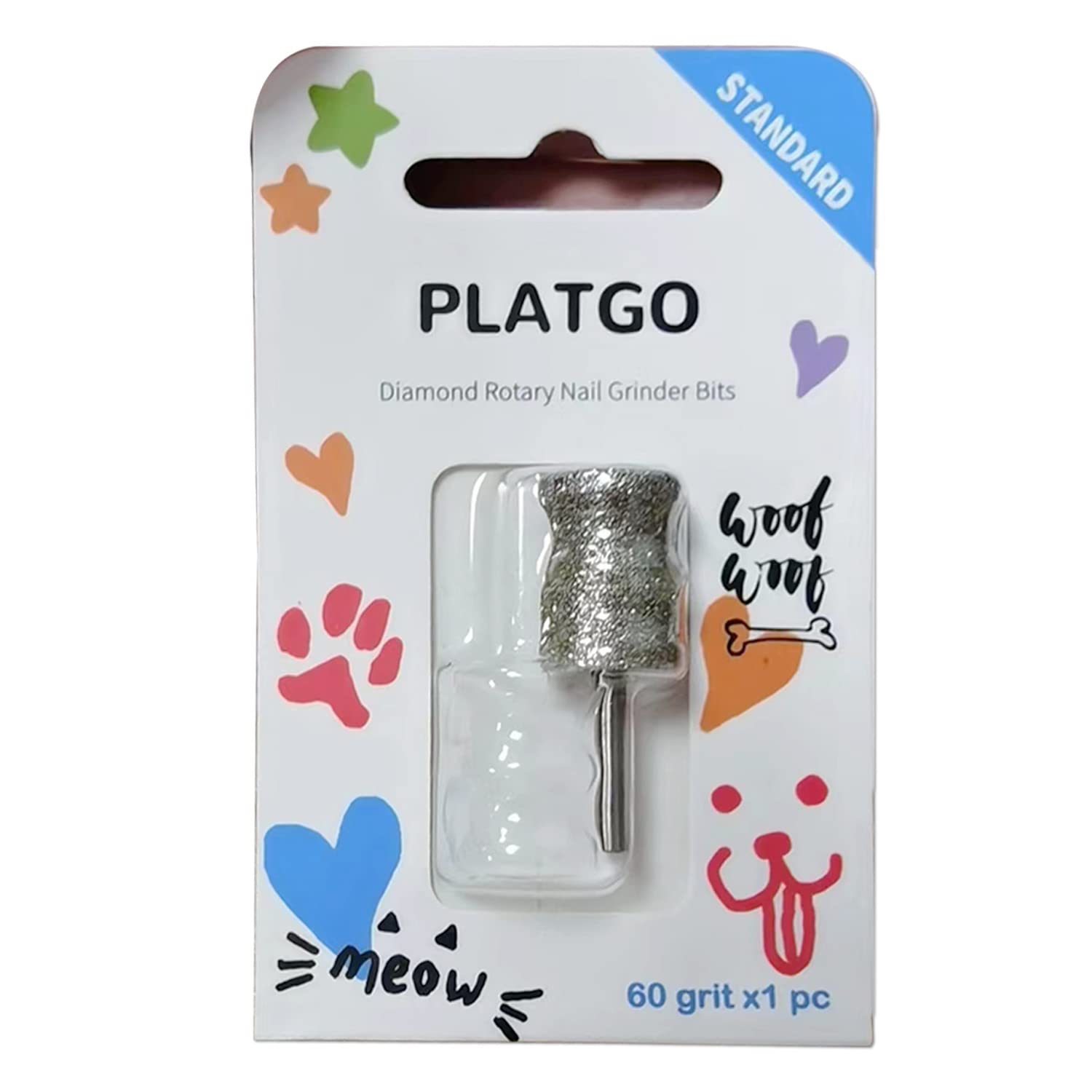 Diamond Dremel Dog Nail Grinder Attachment, Diamond Rotory Bit For Dogs&Pets Nail Care, 1/8'' Pet Nail Grinder Wheel Work With D