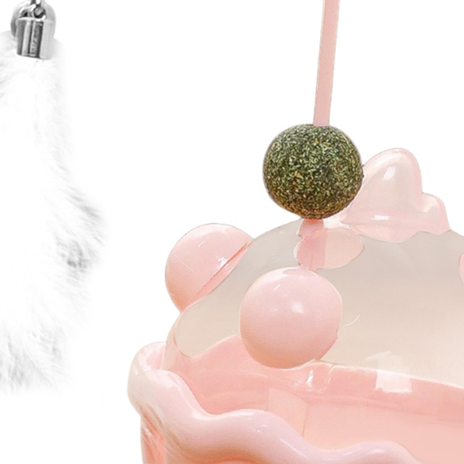 Zoomella Interactive Cat Toy Funny Teaser Rod Tumbler For Indoor Cats Kitten Pibk|Toys|Pet Supplies