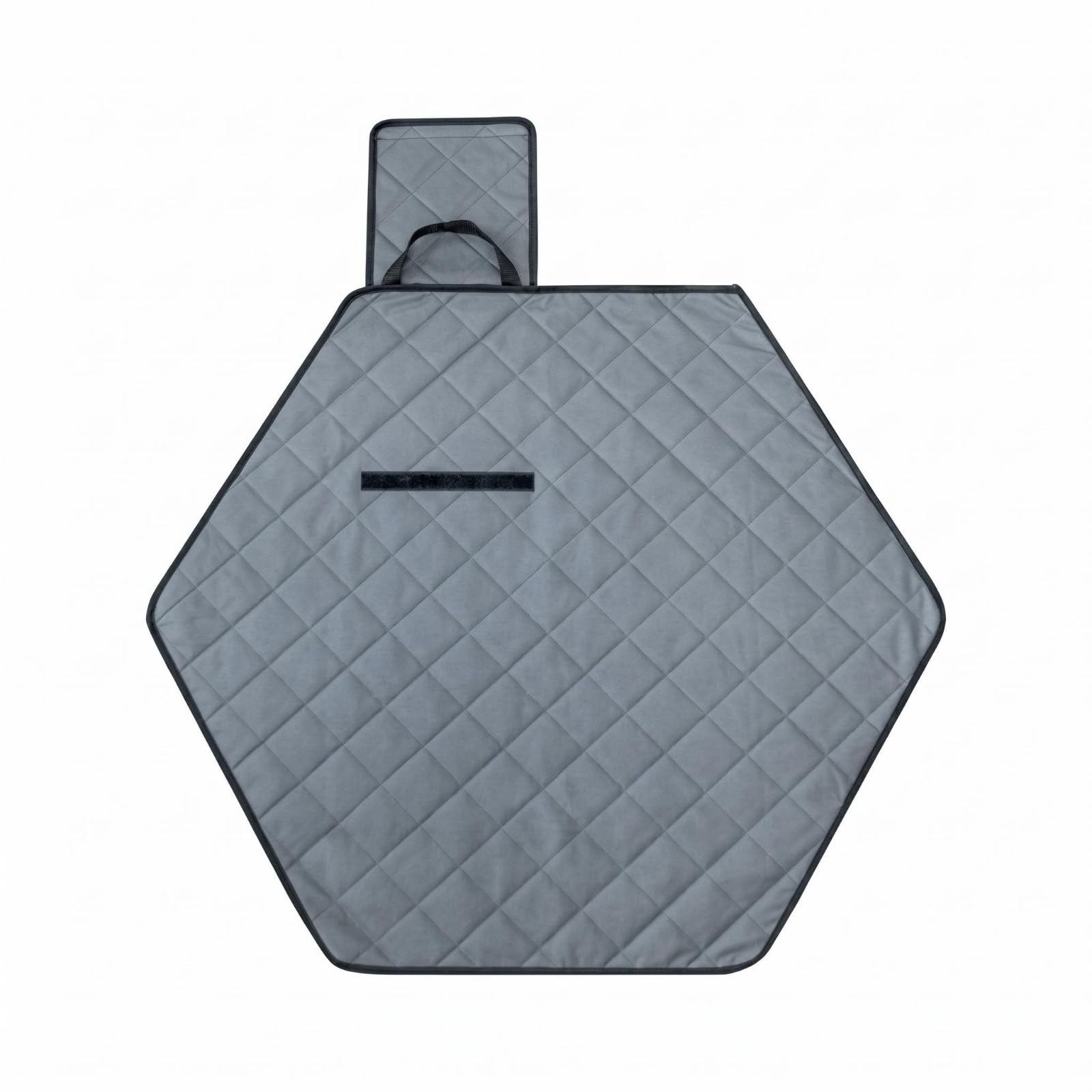LOOM TREE Gray Hexagonal Pet Mat Black Trim Quilted Pet Mat Padded Sleep Pad Oxford Cloth, M 50CM | Pet Supplies | Small Animal 