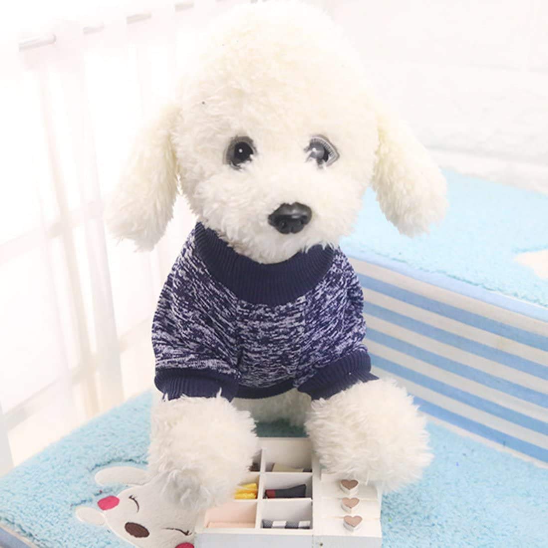 Idepet Pet Dog Classic Knitwear Sweater Soft Fleece Dog Coat Thickening Warm Pup Dogs Shirt Winter Pet Dog Cat Clothes Puppy Cus