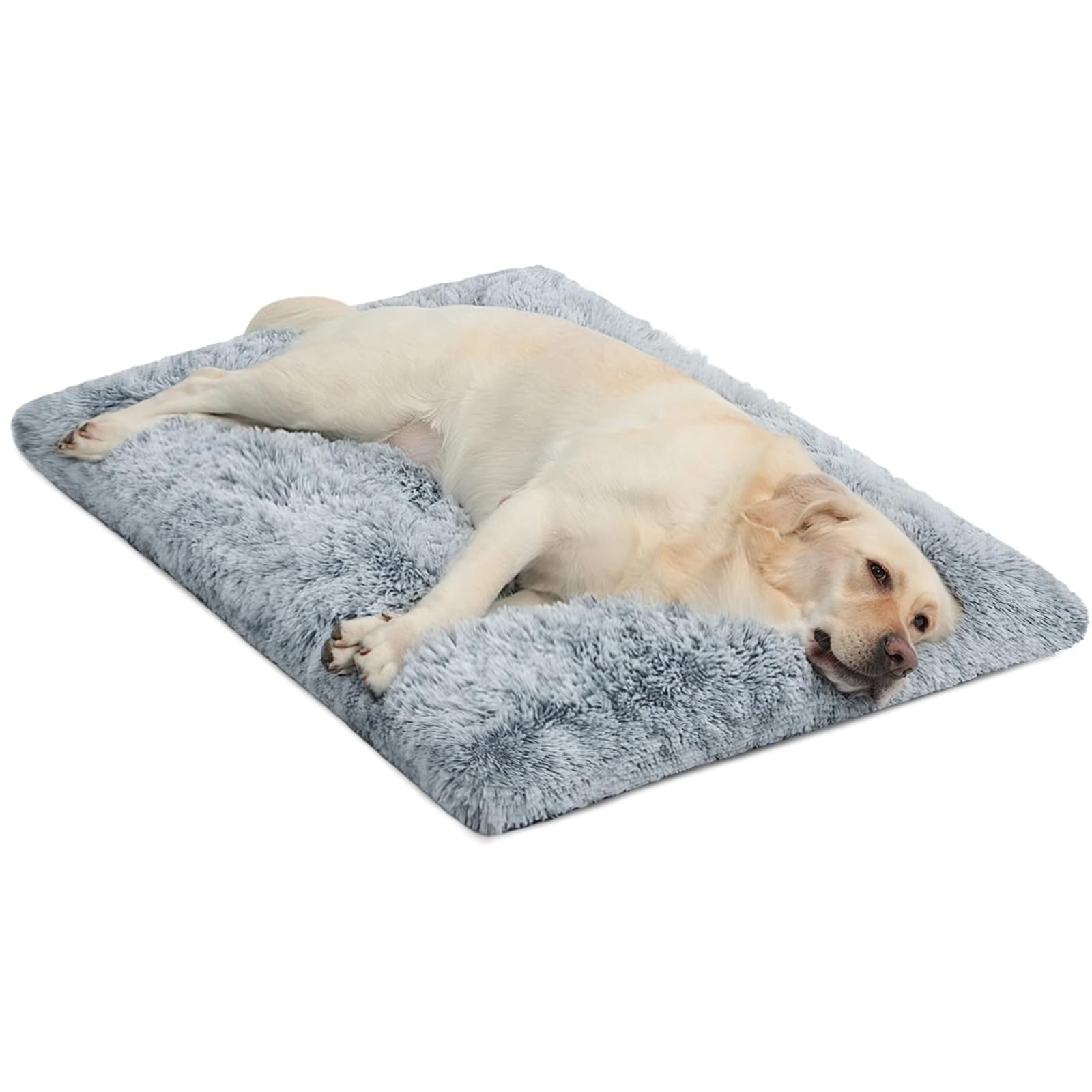 Wayimpress Large Dog Bed Crate Pad Mat For Cages Washable Bed For Large Medium Size Dog Soft Kennel Pad Anti-Slip Pet Bed,35'' X