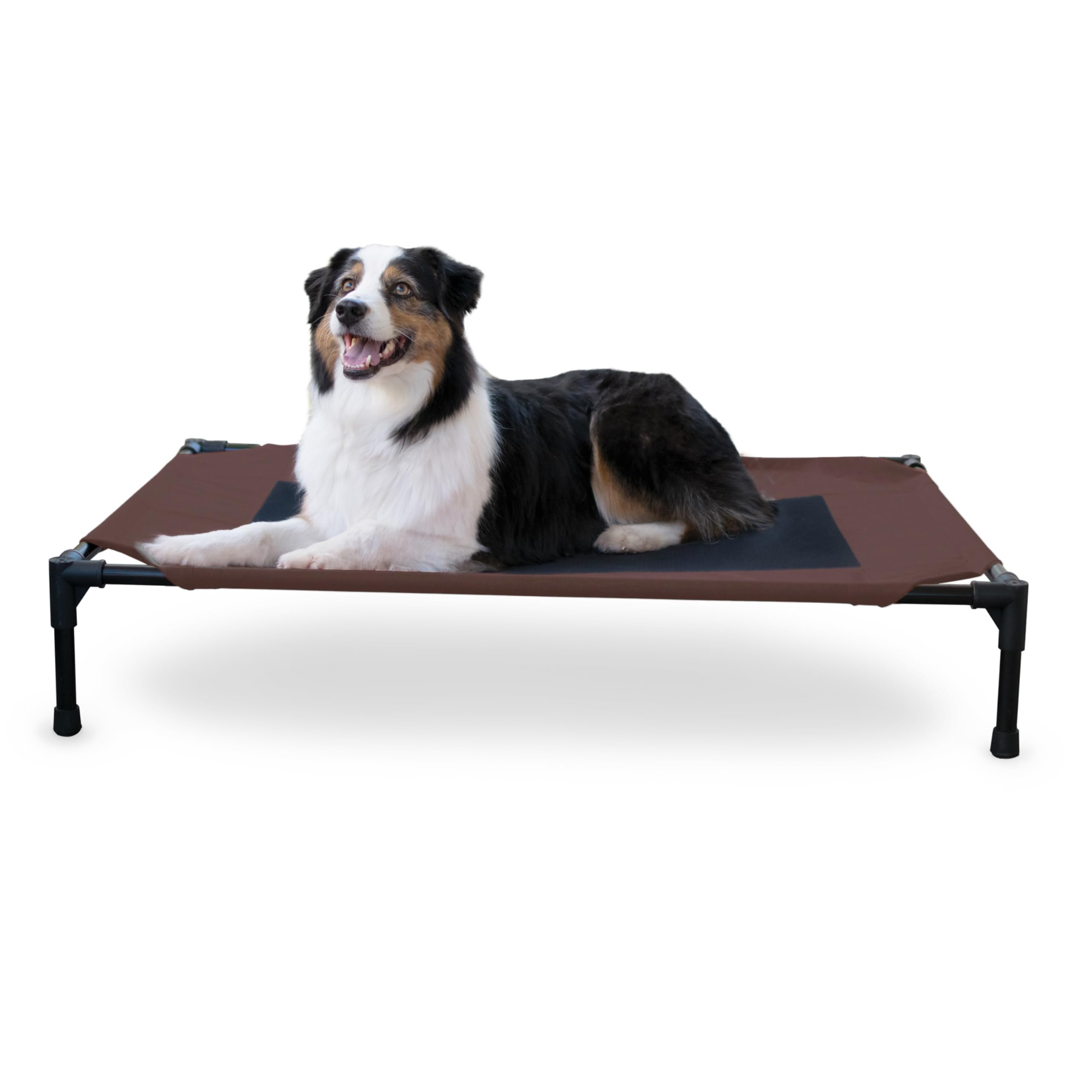 K&H Pet Products Outdoor Elevated Dog Cot, Breathable Cooling Elevated Cot Hammock Pet Bed for Large Dogs, Washable Mesh Cover, 