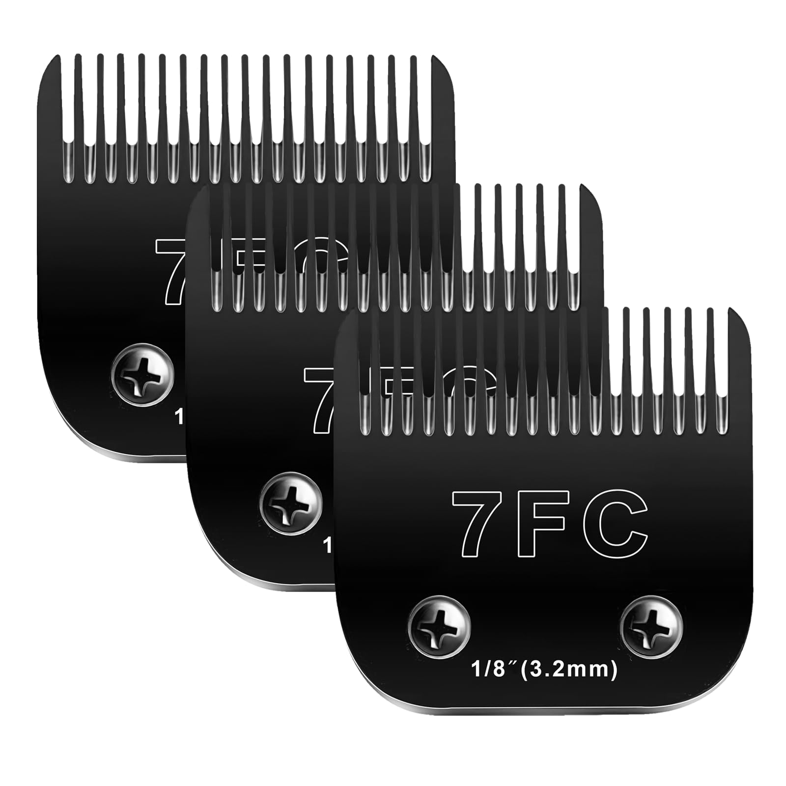 7F Blades Dog Grooming Blades Compatible with Andis/Oster A5/Wahl KM-10 Series Dog Clippers,Detachable Clipper Replacement Blade