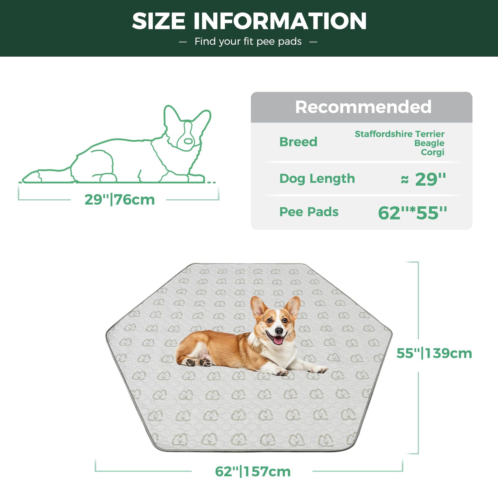 Fxw Washable Pee Pads For Dogs, Puppy Pads With Super Absorbent, Specifically Designed For Fxw Rollick/Homeplus 24Inch 6 Panels