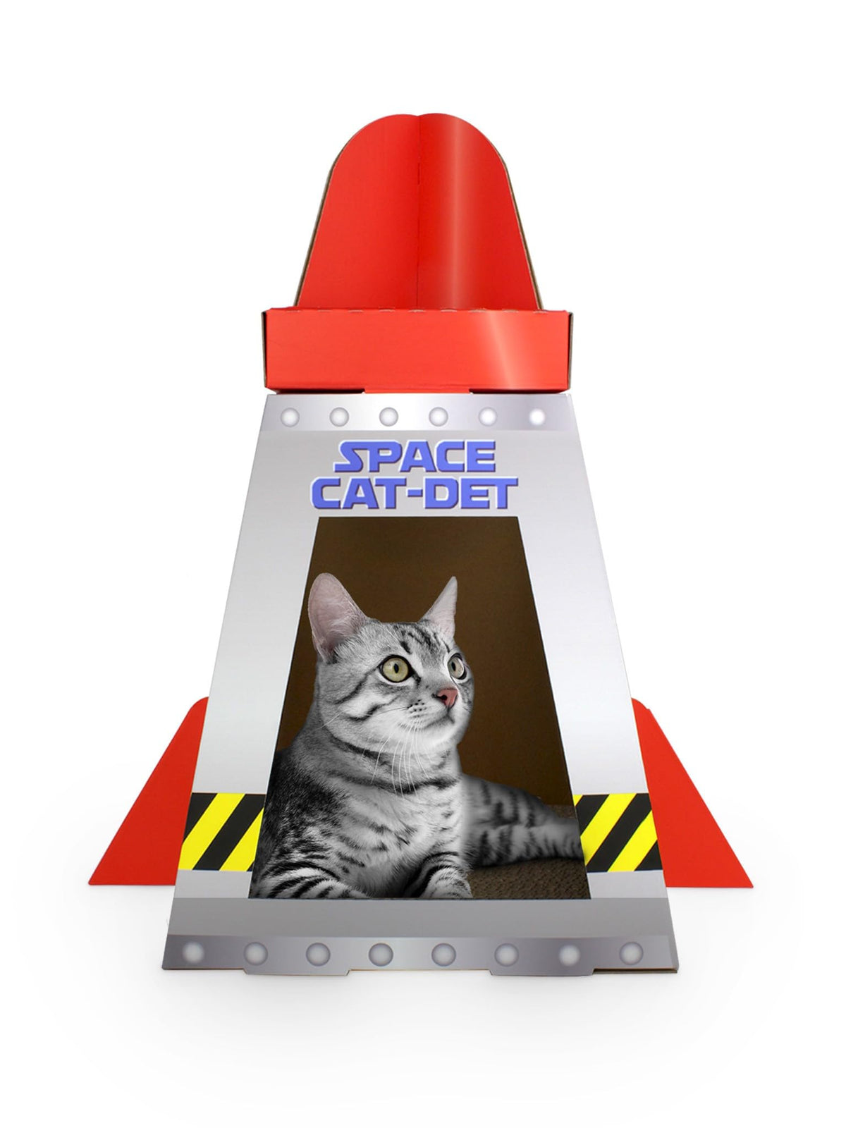 American Cat Club Cat House With Scratcher & Catnip Included - Space Ship