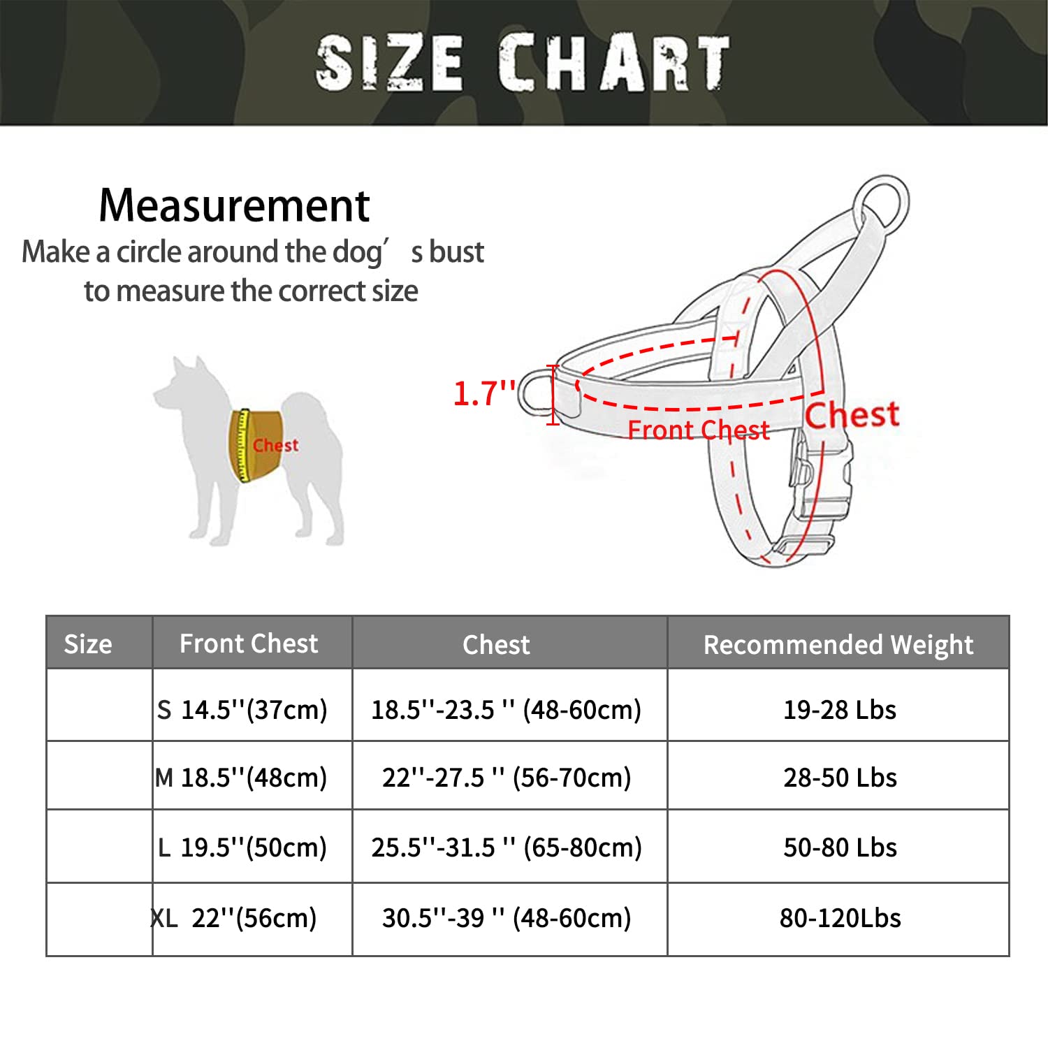 Qifbyfb No Pull Dog Harness For Medium Large Dog, Reflective Escape Proof Adjustable No Pulling Dog Harness, Dog Harness Black Xl