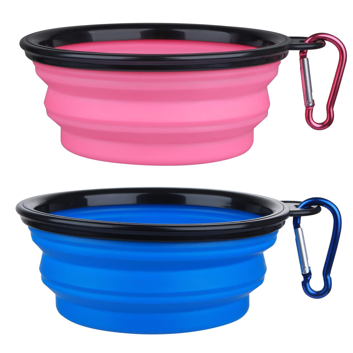 Dog Bowl Pet Collapsible Bowls, 2 Pack Collapsible Dog Water Bowls For Cats Dogs, Portable Pet Feeding Watering Dish For Walking