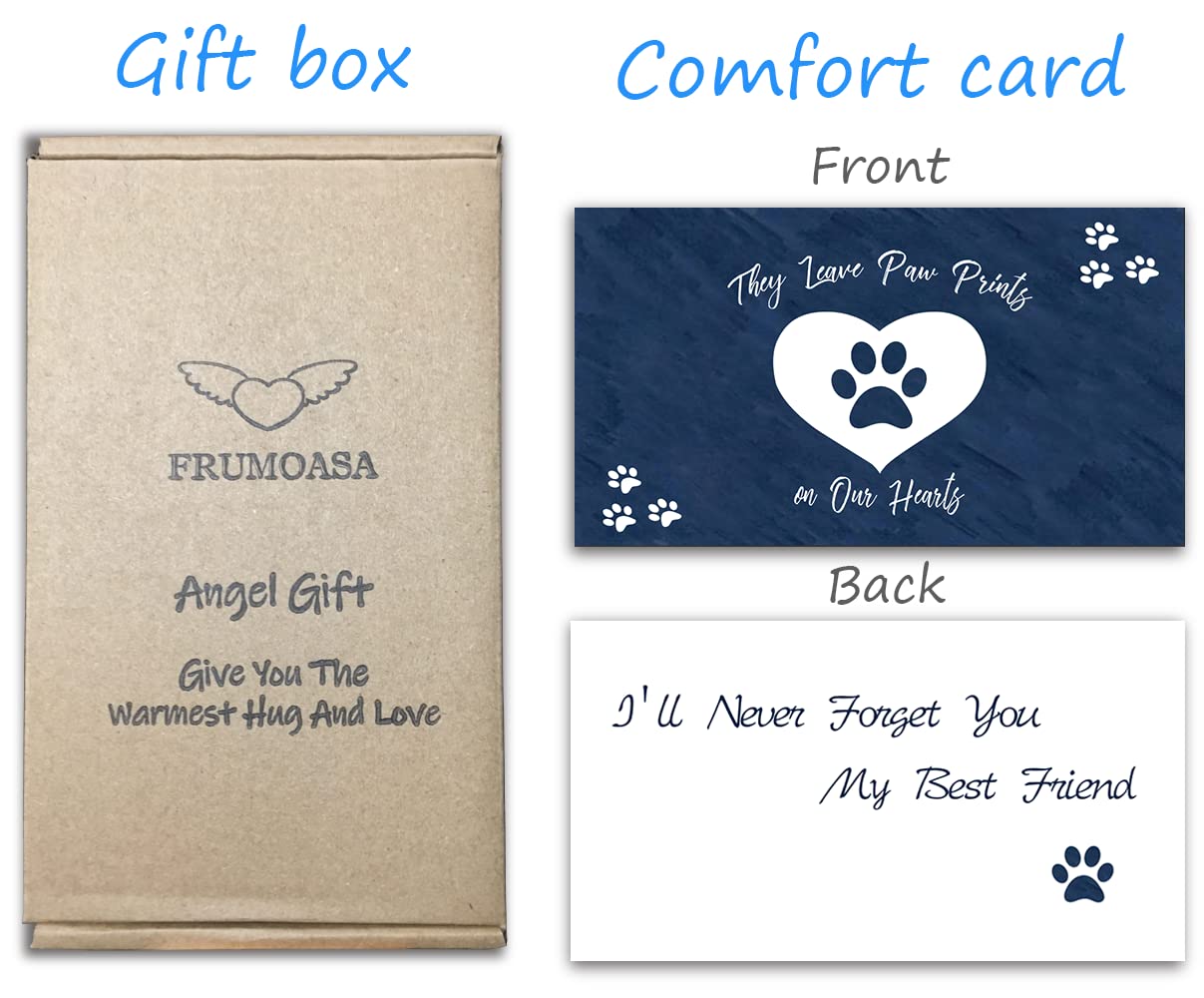 FRUMOASA Cat Memorial Gifts, Loss of Cat Sympathy Gifts for Cat Mom, Pet Cat Remembrance Gifts, Collectible Hand-Painted Cat Ang