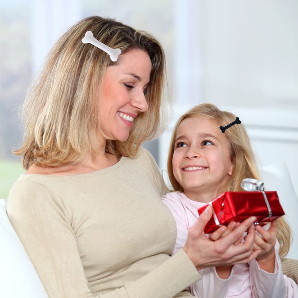 12 Pack Dog Bone Hair Clip Decorative Side Band Clips For Christmas Halloween Cosplay Costume Alligator Hair Clips