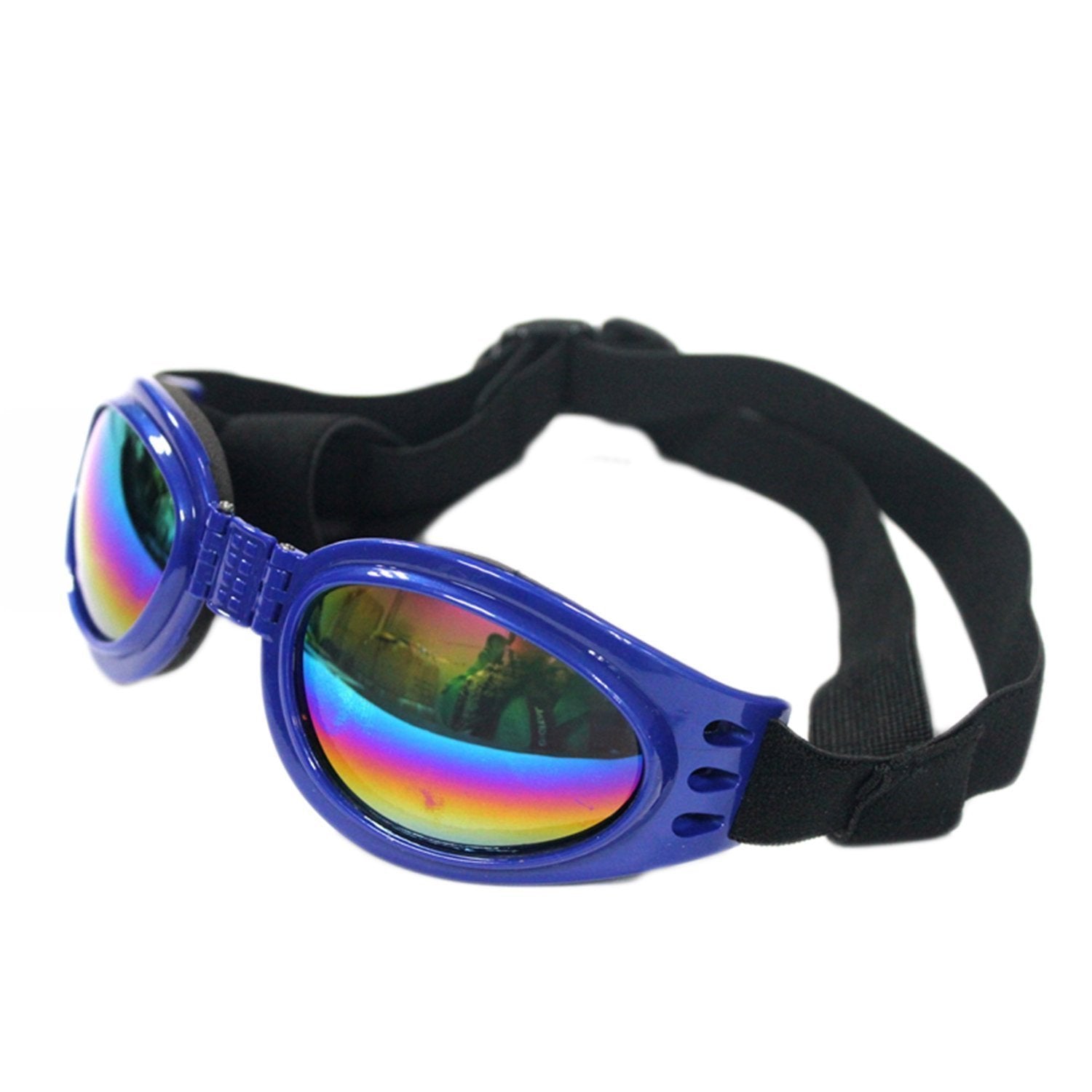 Foldable Dog Sunglasses Pet Goggles For Dog Eye Protection Outdoor Sport Sunglasses For Midium Large Dogs (Blue)