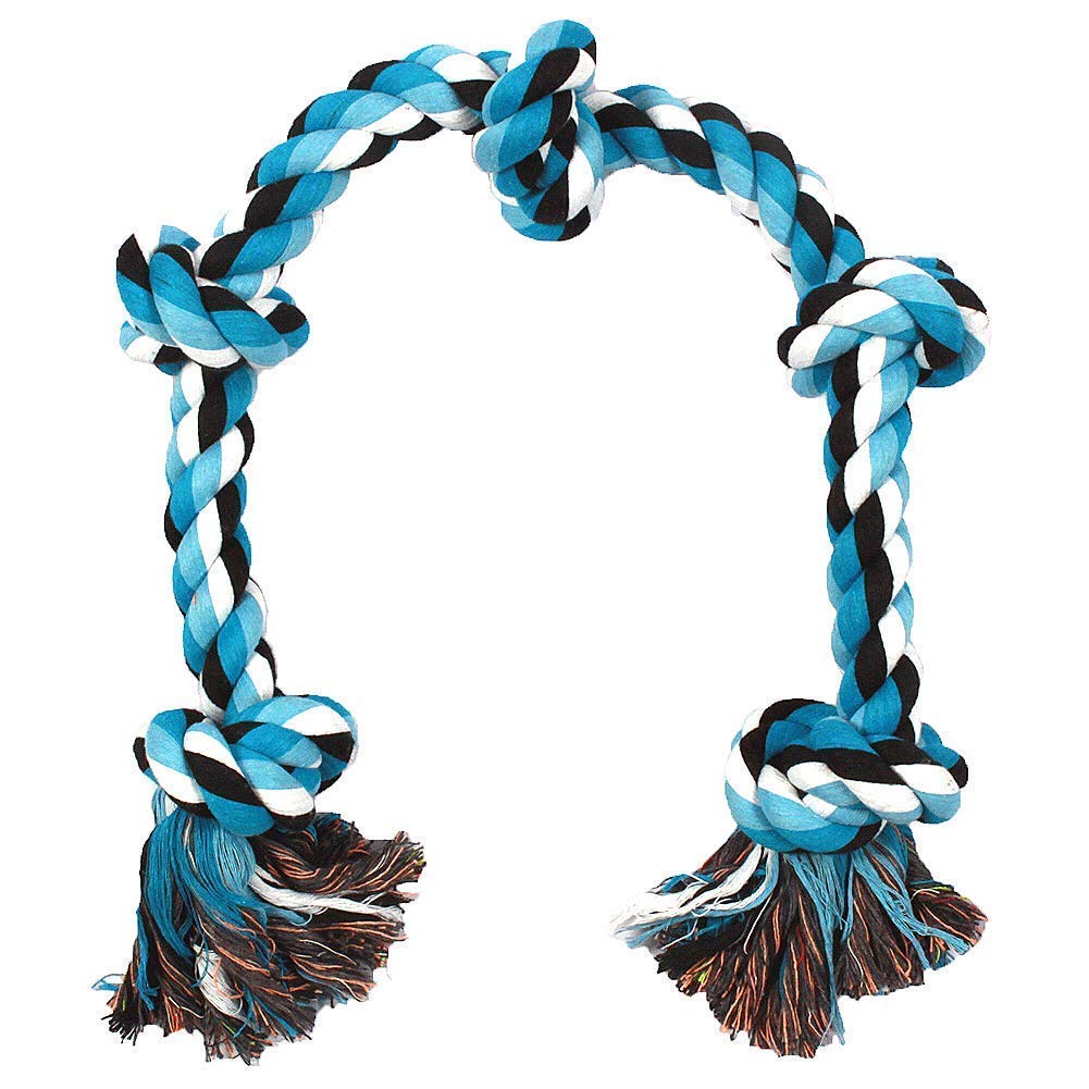 Foodie Puppies Durable Cotton Rope Dog Toy For Aggressive Chewers, Strong Knotted Design For TugOfWar, Supports Dental Health,