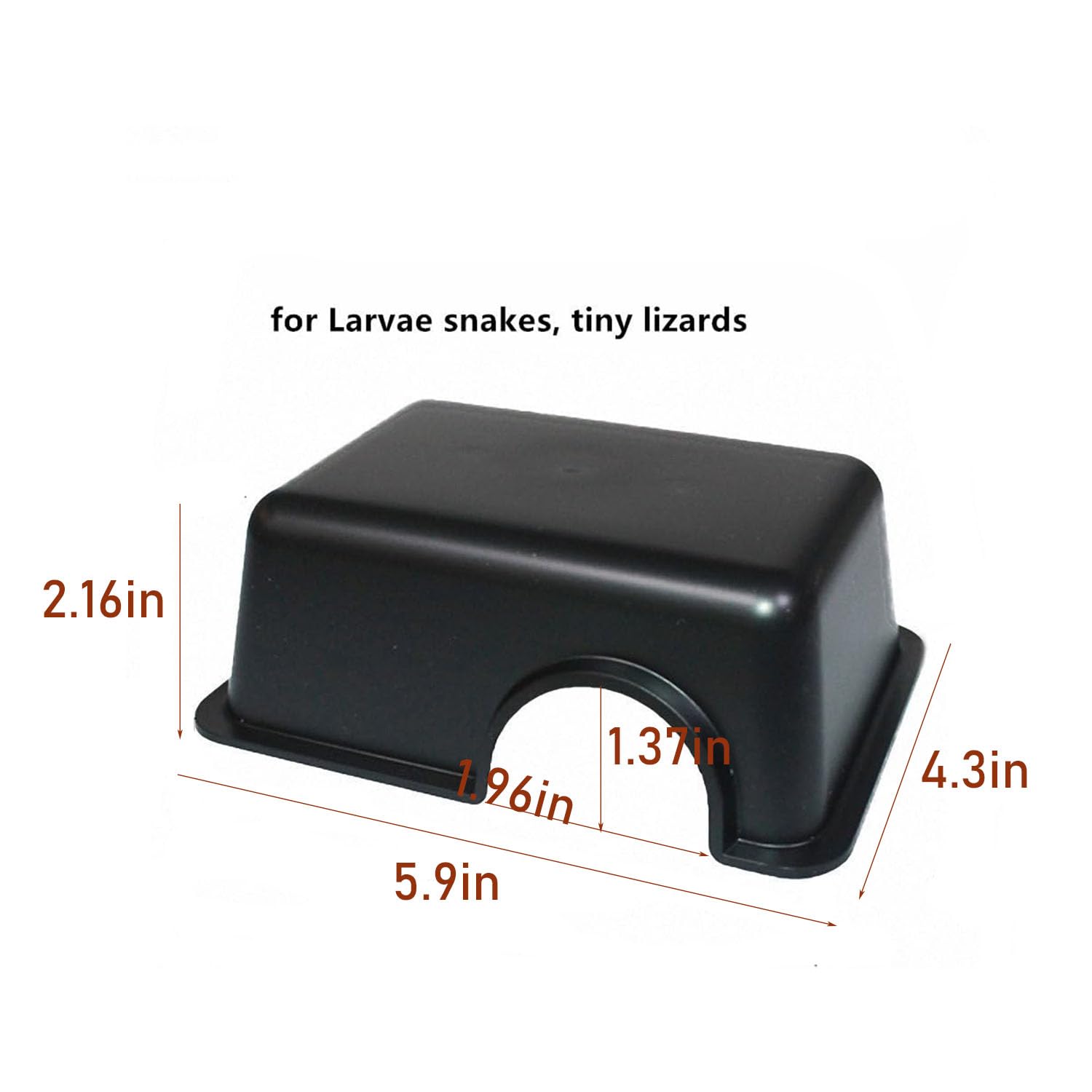 Hypeety Reptile Hide Box, Small Animal Hideaway, Hides With Texture Help Peeling, For Snakes, Lizards, Leopard Gecko (S)