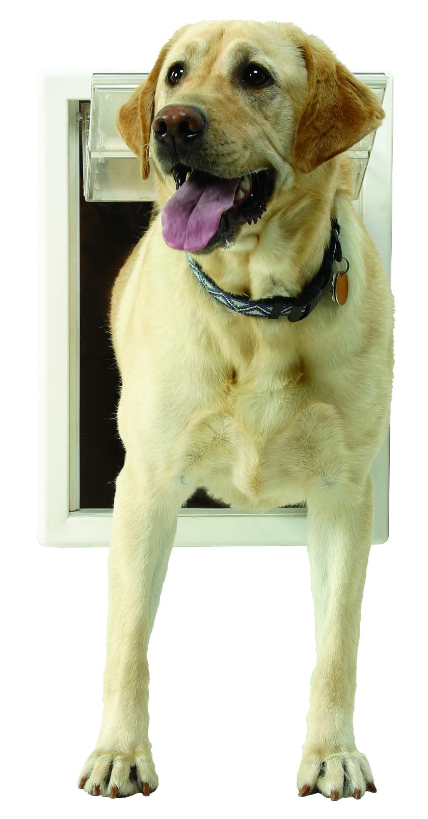 Ideal Pet Products Air Seal Pet Door - Large 10.25" x 15.75" Flap, White, Plastic, Model ASXL