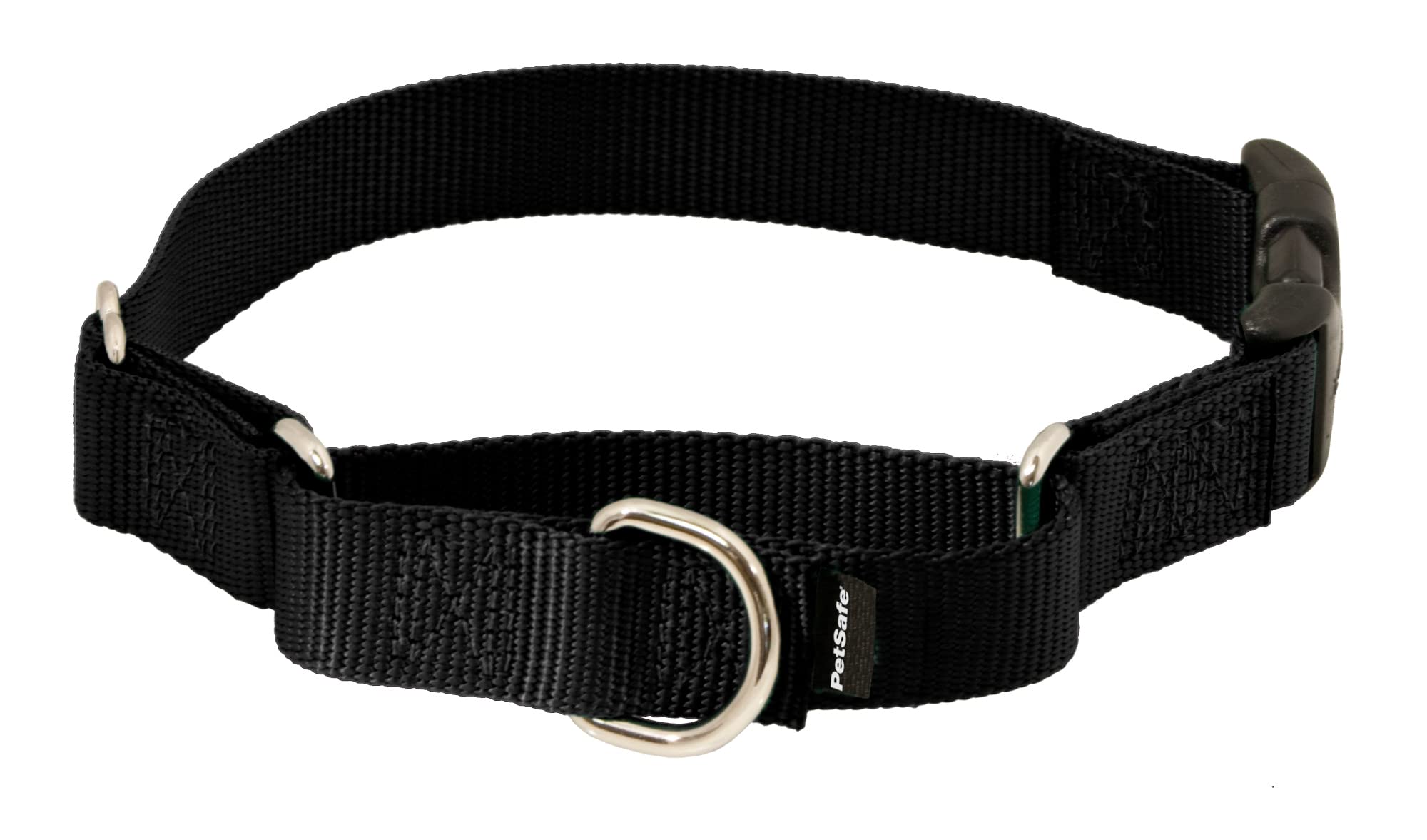 Petsafe Martingale Dog Collar With Quick-Snap Buckle - Medium, 3/4 Inch, Black
