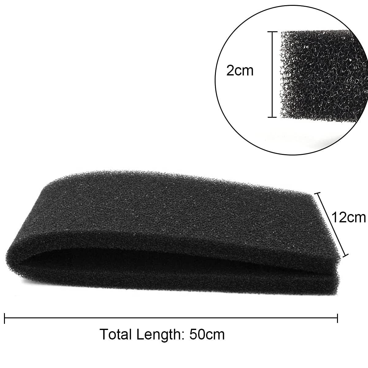 Bilindasly Aquarium Filter Sponge Foam Cut To Fit Biochemical Filter Bio Sponge Pad For Aquarium Filter Fish Tank, Reticulated C