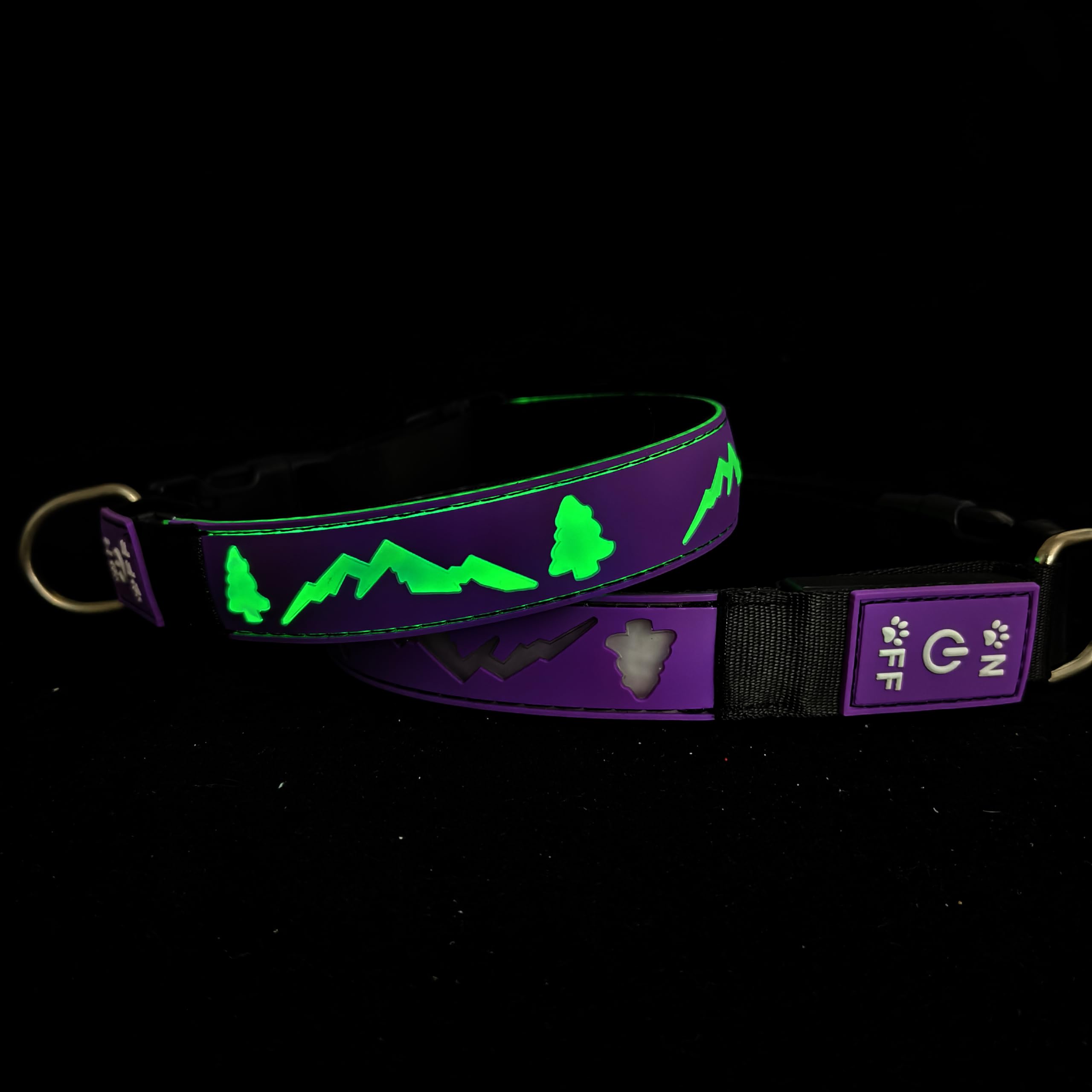 Dogled Led Dog Collar, 15 Light Modes, Usb-C Rechargeable, Silicone Material, Adjustable Size, (Purple, S(7.87-11.8'))
