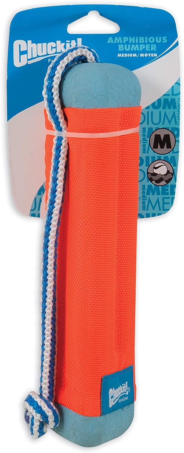 Chuckit Amphibious Bumper Fetch And Float Dog Toy Medium (Colors Vary)