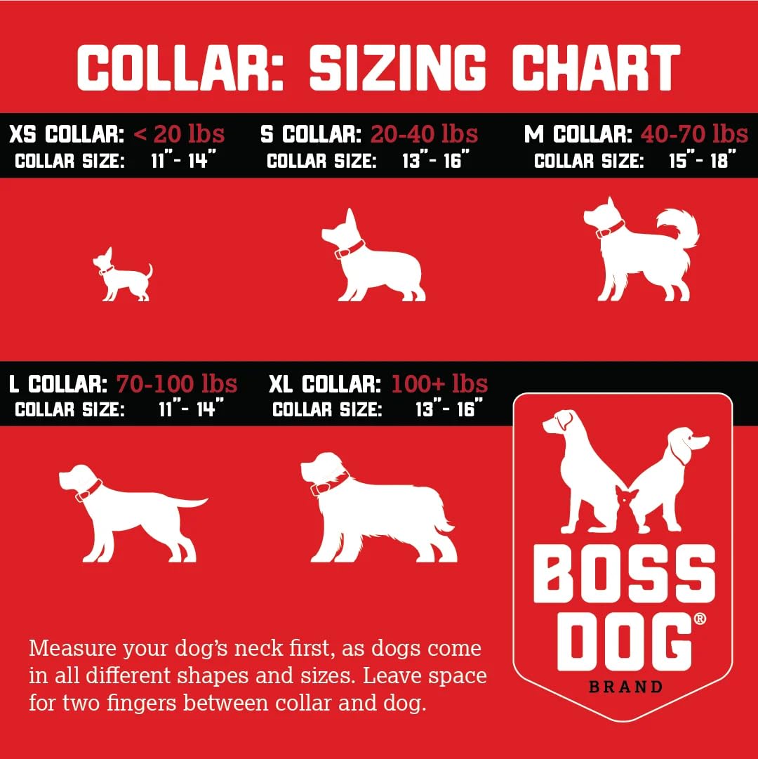 Boss Dog Tactical Collar, Pink, Small