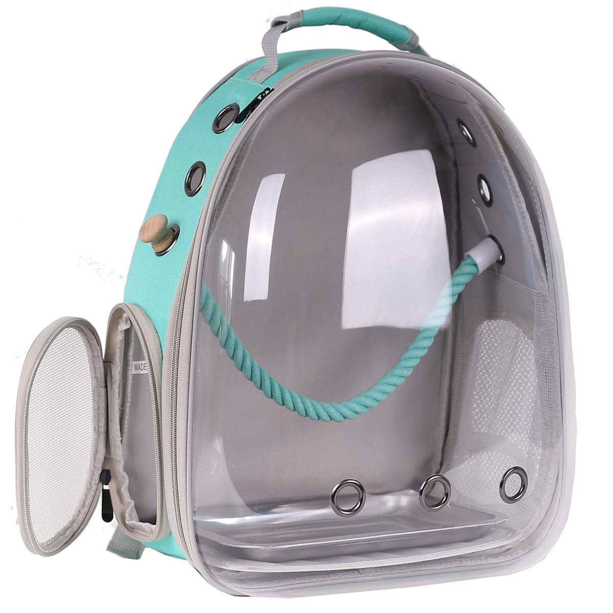 Bird Travel Backpack Carrier, Clear Bubble Window Transport Backpack For Birds, Space Capsule Astronaut Liked Vet Carry School B