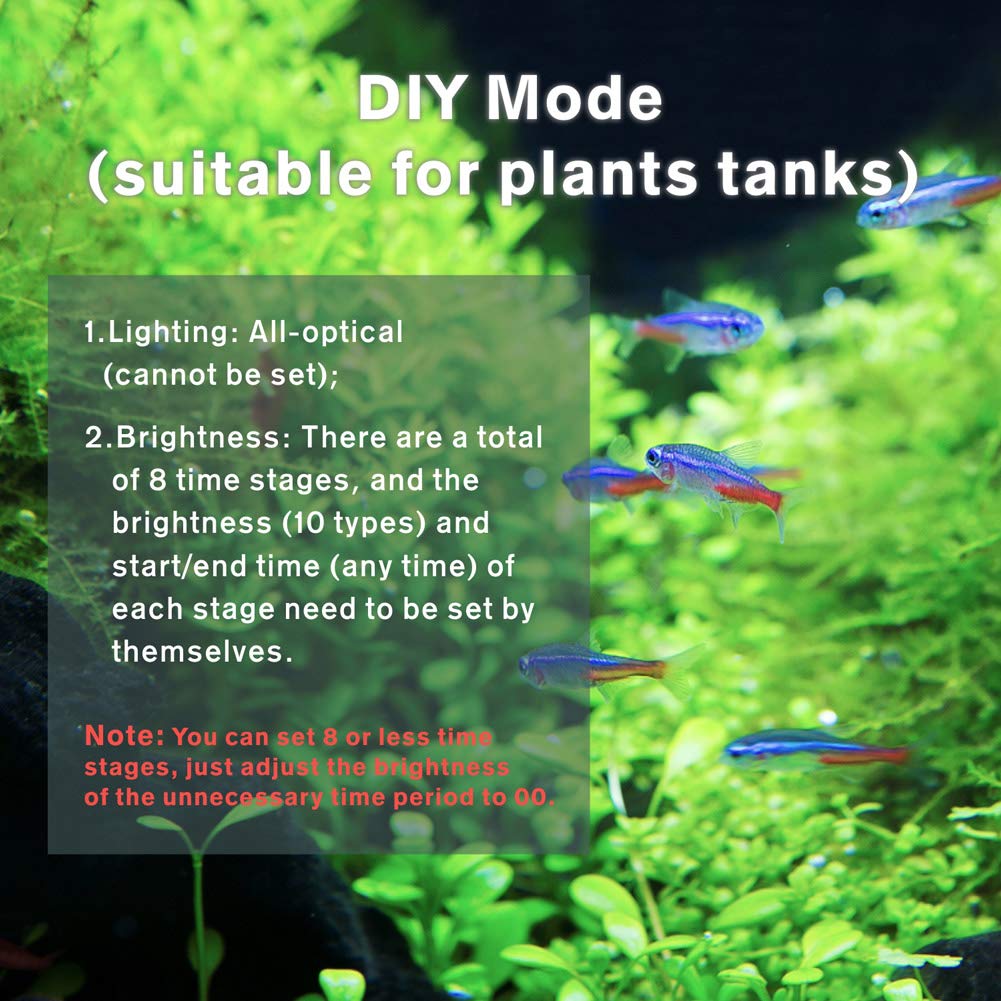 Hygger Aquarium Programmable Led Light, For 24~30In Long Full Spectrum Plant Fish Tank Light With Lcd Setting Display, 7 Colors, Sunrise Sunset Moon And Diy Mode, For Novices Advanced Players