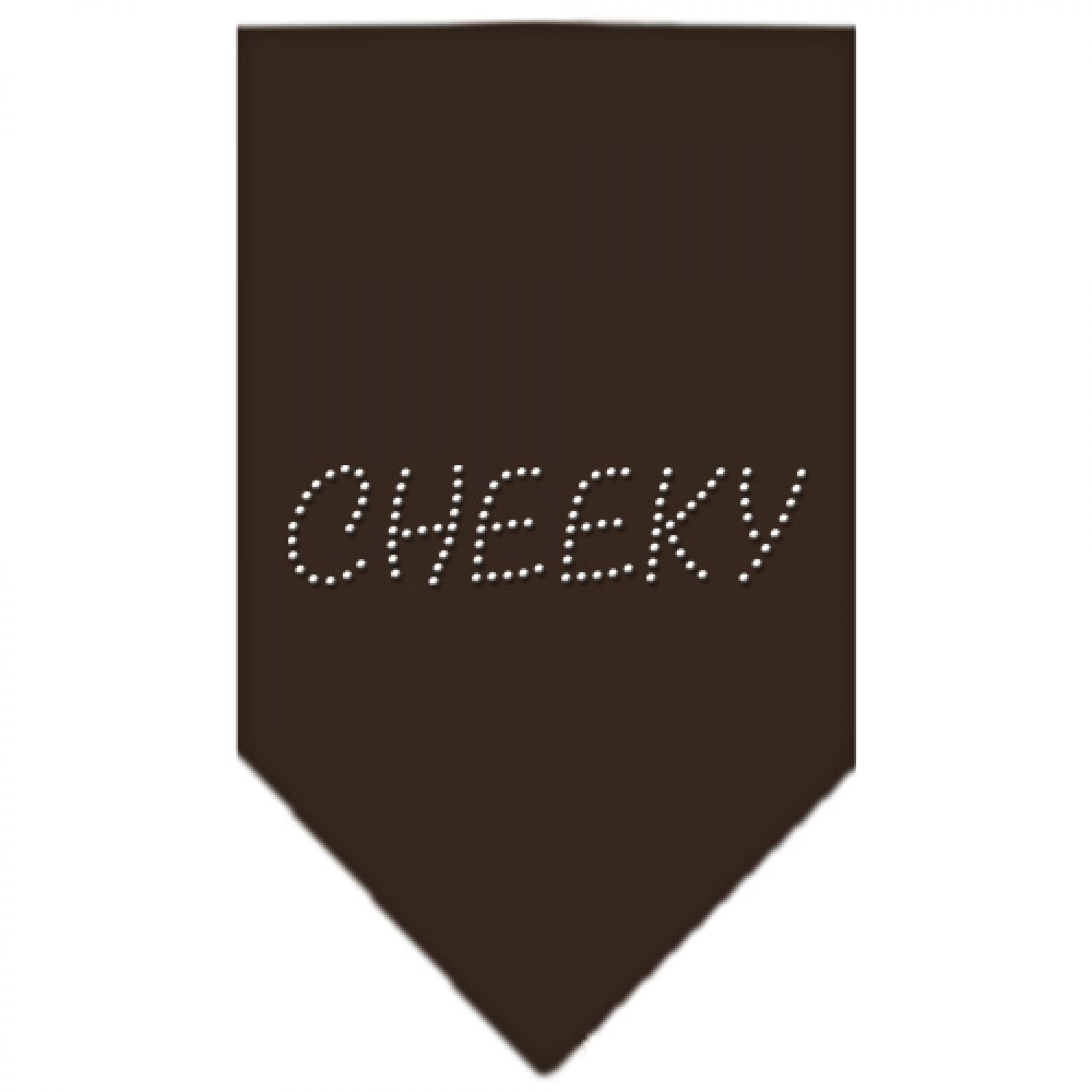 Mirage Pet Products Cheeky Rhinestone Bandana, Small, Cocoa