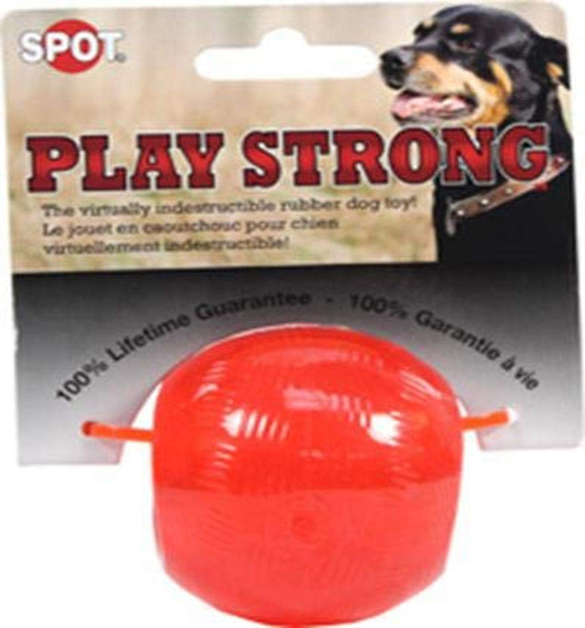 Spot By Ethical Products Play Strong Bones Chew Toys And Ball Toys For Dogs - Great For Aggressive Chewers And Puppies - Ball - Small 2.5-Inch