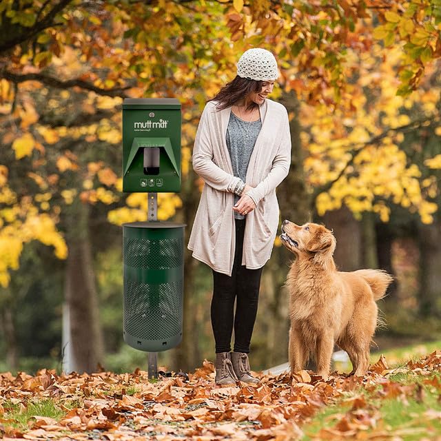 Mutt Mitt Singles Dog Waste Header Bags - 500 Bags Perfect For 1 Dog Waste Station - Single-Ply, Thick Bag With A Bottom Gusset,