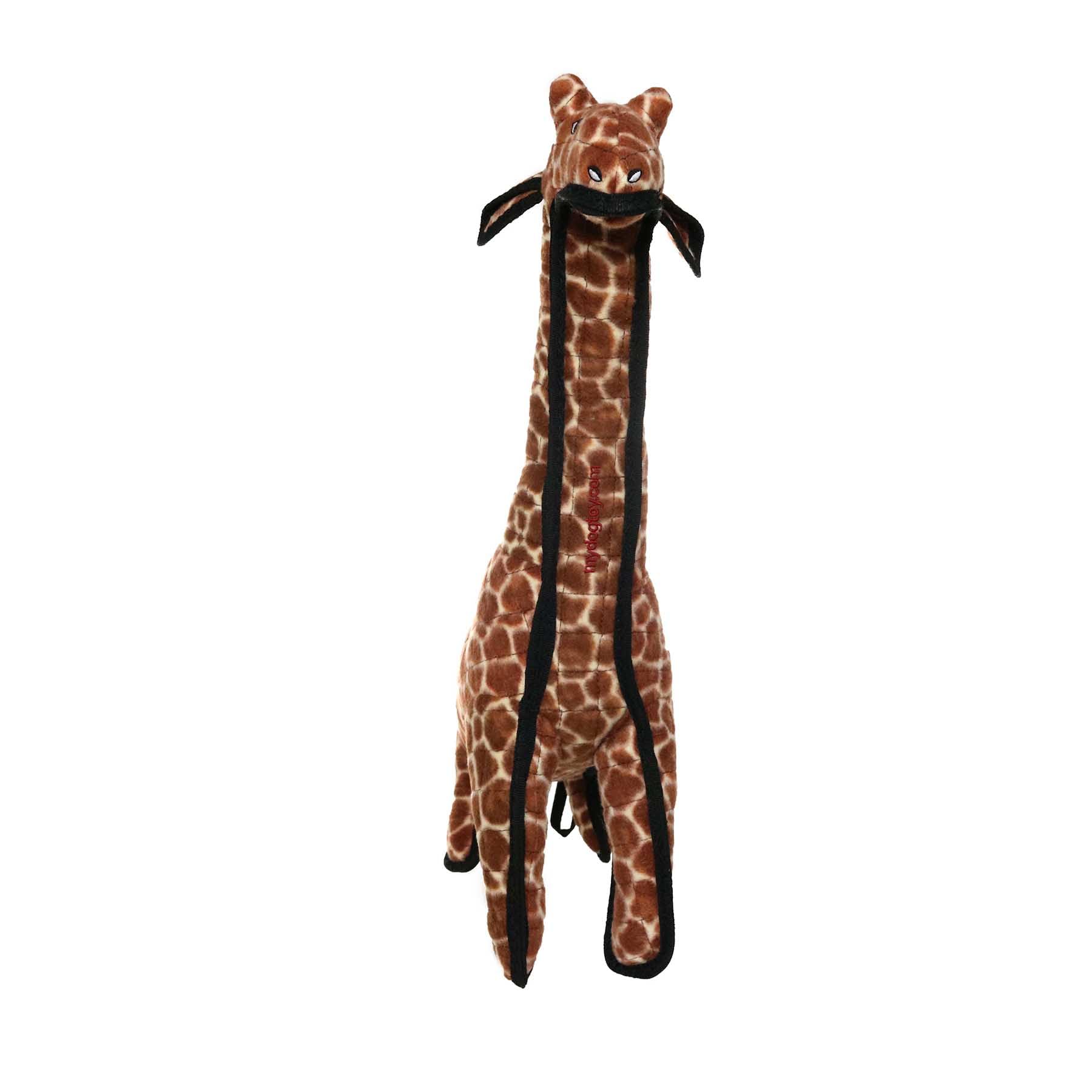 Tuffy - World'S Tuffest Soft Dog Toy - Zoo Giraffe - Multiple Layers. Made Durable, Strong & Tough. Interactive Play (Tug, Toss