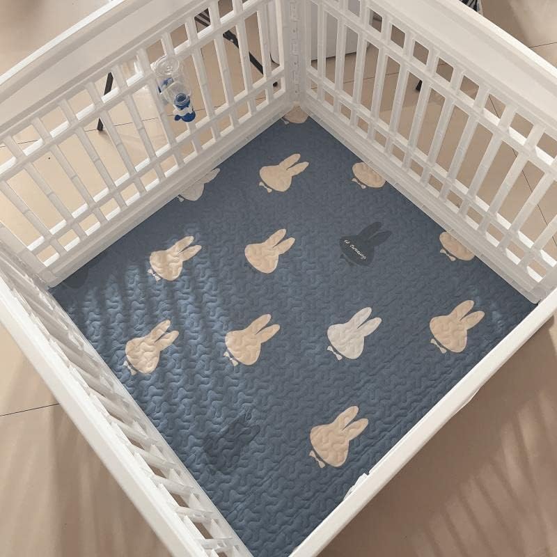 Dog Playpen Mat Crate Mat Puppy Pads,Lovely Dog Crate Pad, [Playpen Not Included !!!] Anti-Slip Bottom,Waterproof Reusable Washa