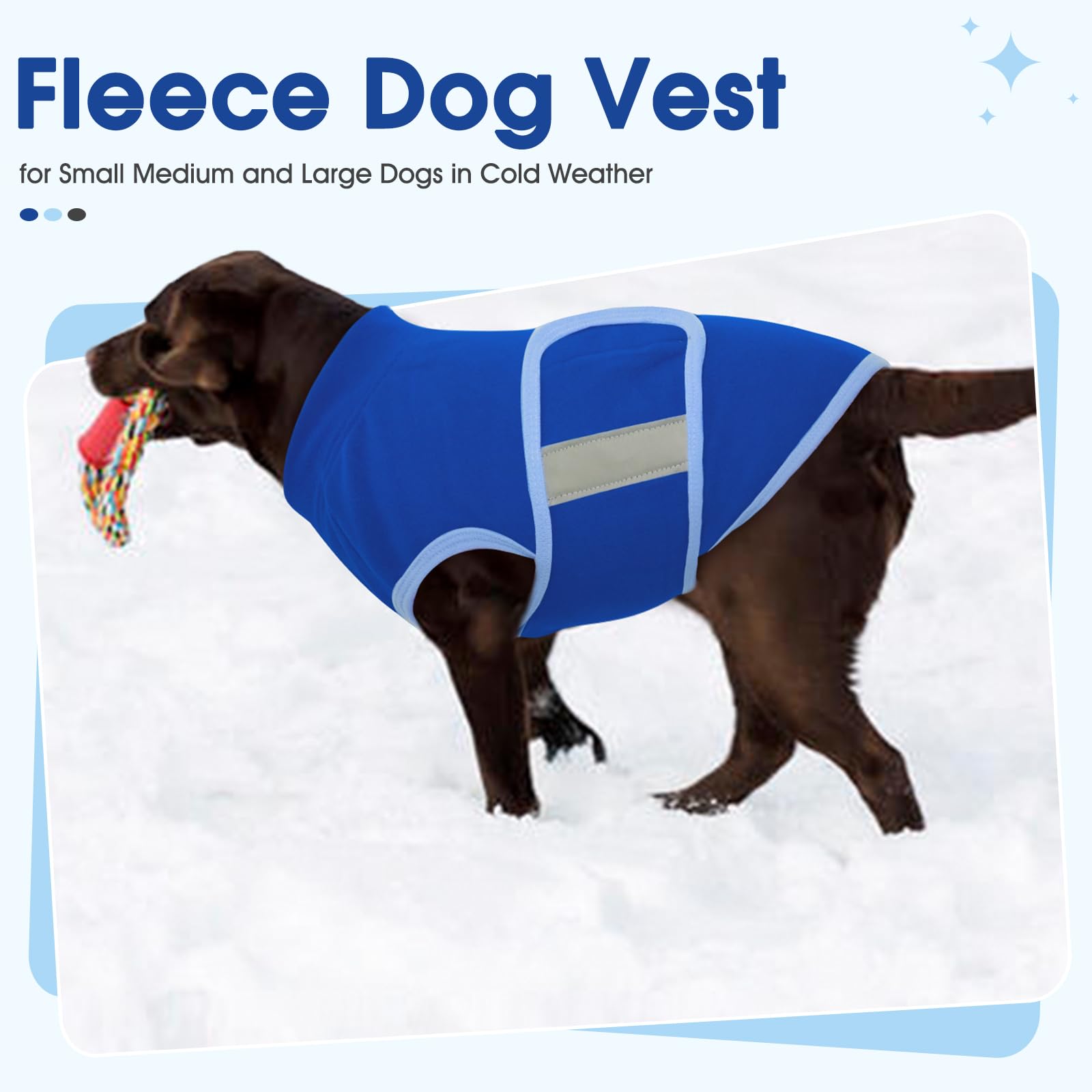 Nanaki Fleece Dog Vest - Soft Dog Sweater Jacket, Adjustable Pullover For Cold Winter & Fall