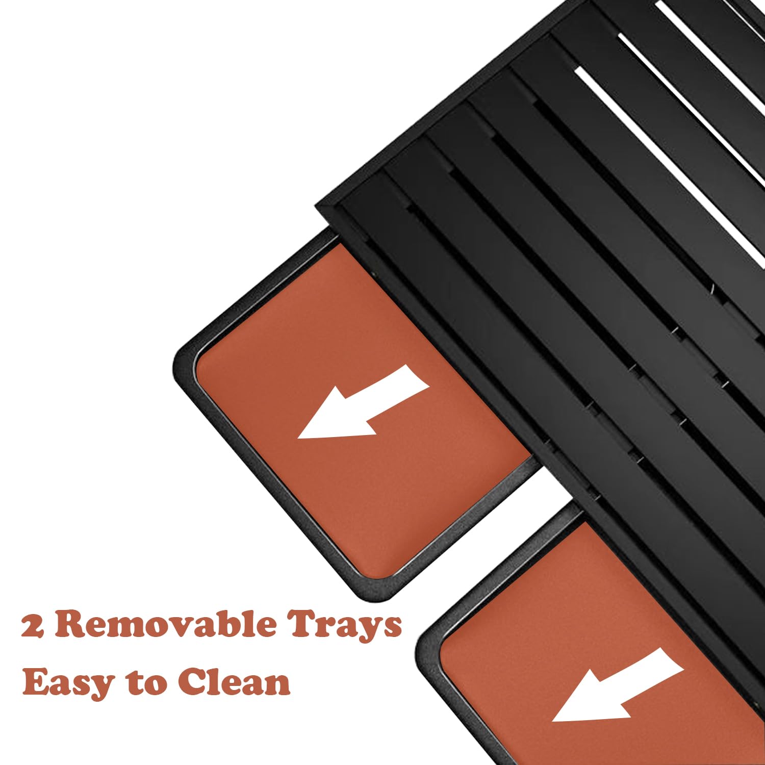 44 Indestructible Heavy Duty Dog Crate, High Anxiety Impact Chewproof Strong Cage for Medium Large Dogs, Double Door Indoor St