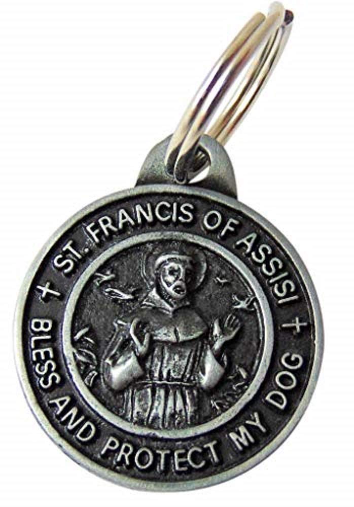 Westman Works St Francis Medal Set For Dogs Collar Pendant With Pet Prayer Gift Boxed