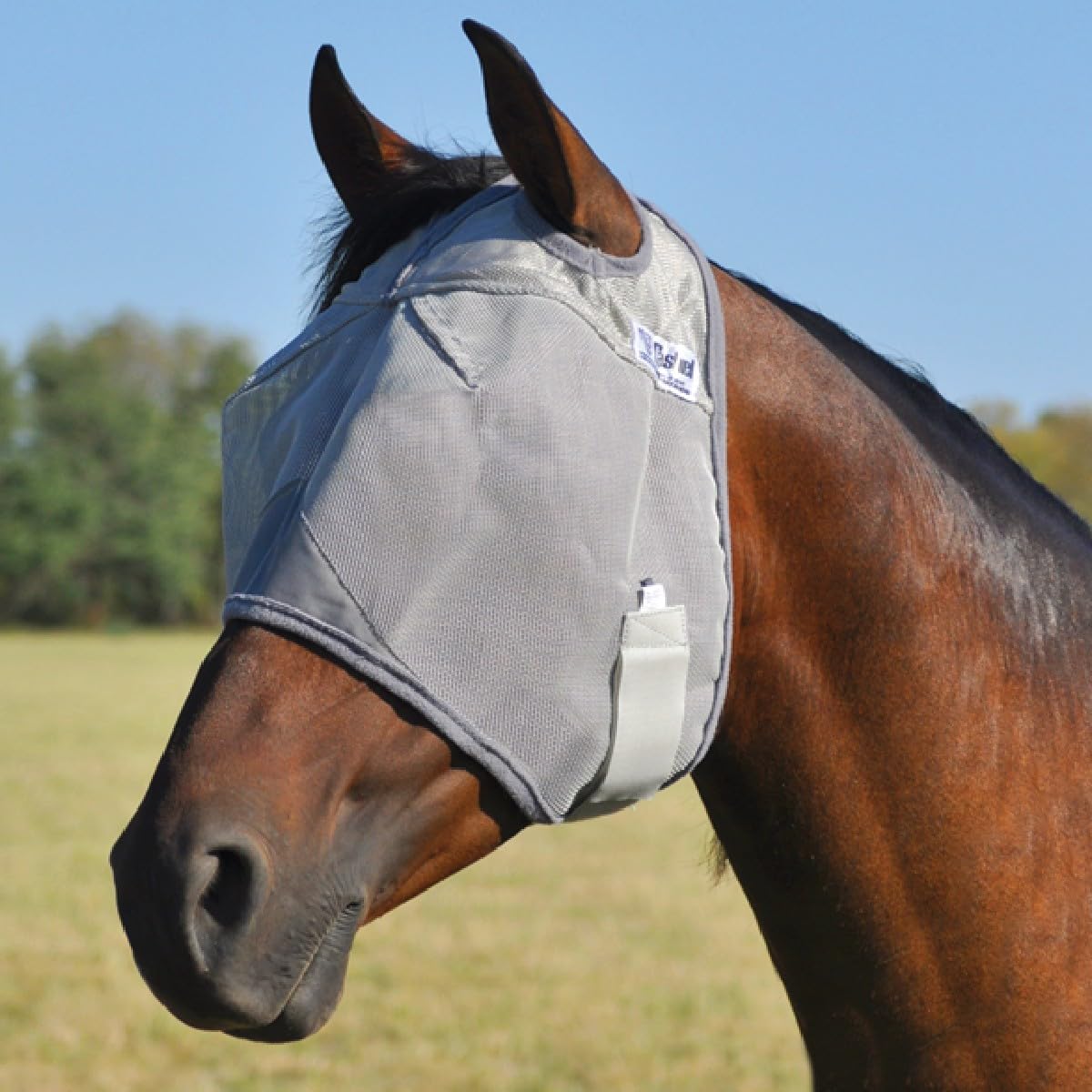 Cashel Crusader Fly Mask, Standard (Grey, Draft)