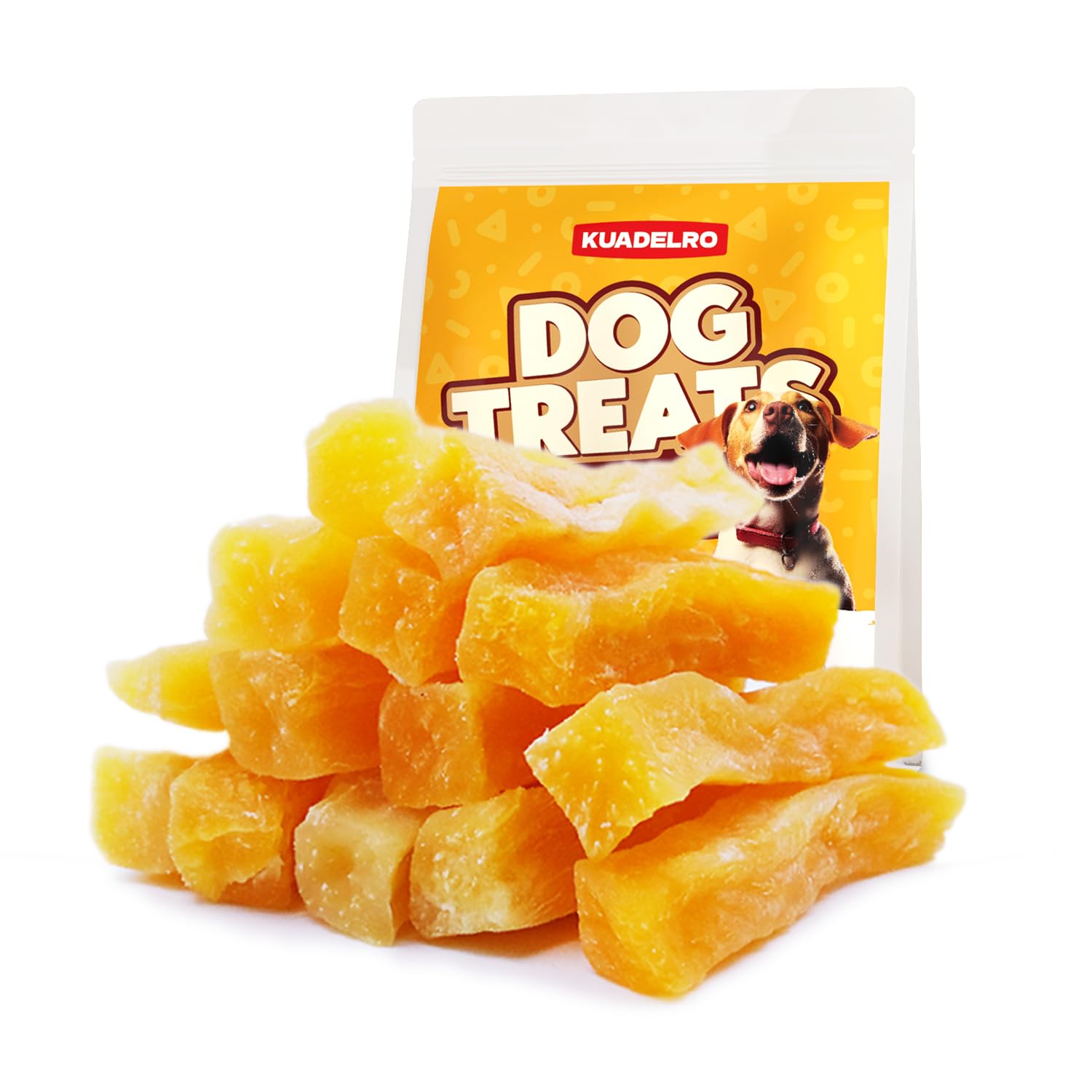 KUADELRO Sweet Potato Dog Treats, Healthy Natural Training Treats for Dog Snacks Low Fat Soft Chews for Small Medium Large Breed