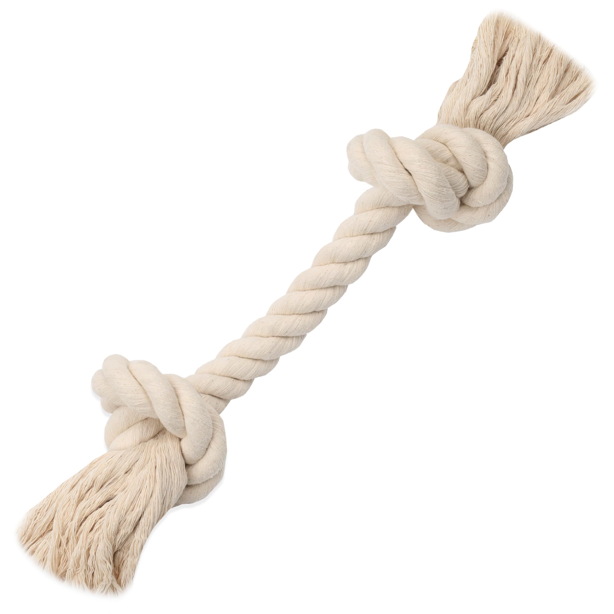 Barida Pet Supplies 100% Natural Cotton Rope Dog Toys, Premium White Cotton Dog Chew Toys, Puppy Chew Ropes For Teething, Tough 