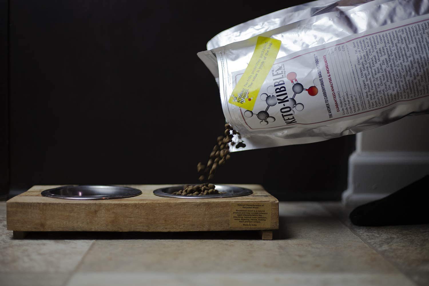Ketogenic Pet Foods - Keto-Kibble - High Protein, Low Carb, Starch Free, Grain Free Dog & Cat Food - 8 lb