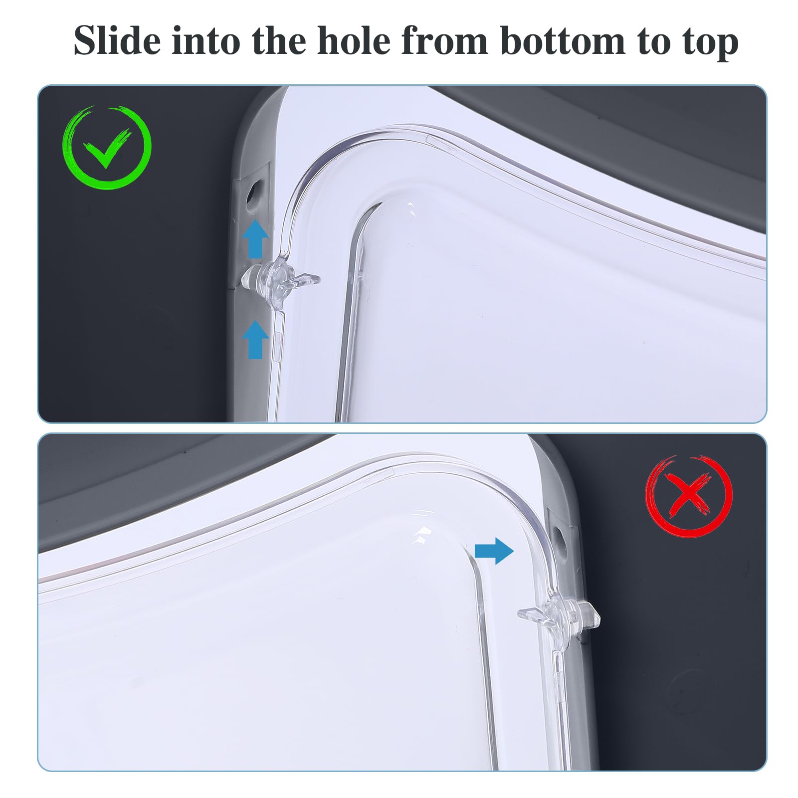 Bolux Foldable Cat Litter Box With Lid, Extra Large, Drawer Type Cat Litter Pan Easy To Scoop & Low Tracking (Dark Grey, 20'' L