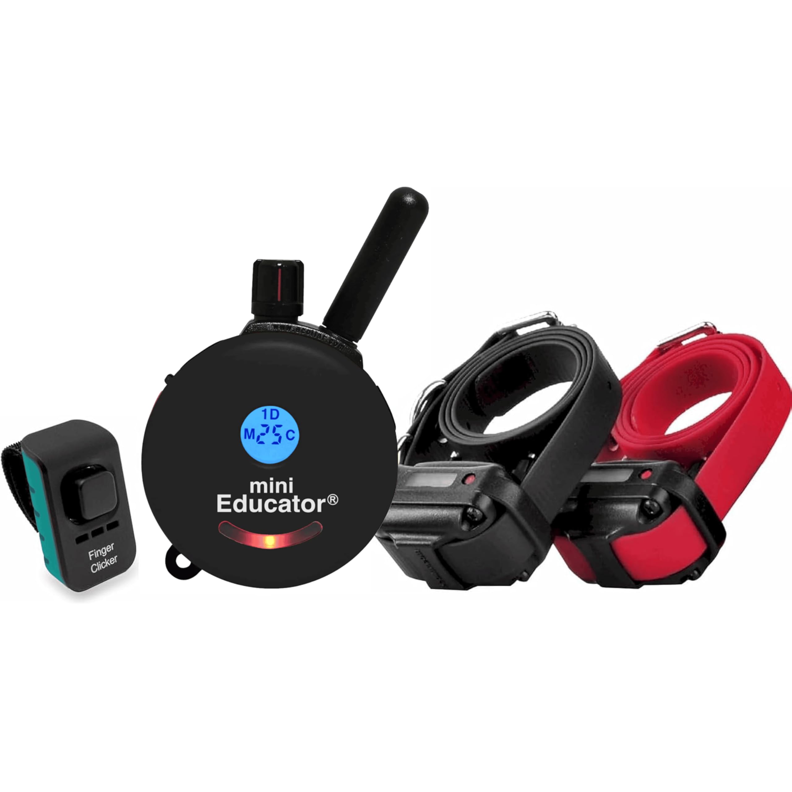 E-Collar - Educator ET-302B-C 1/2 Mile Waterproof Remote Dog Training Collar Includes Premium Finger Clicker Trainer, 100 Progra