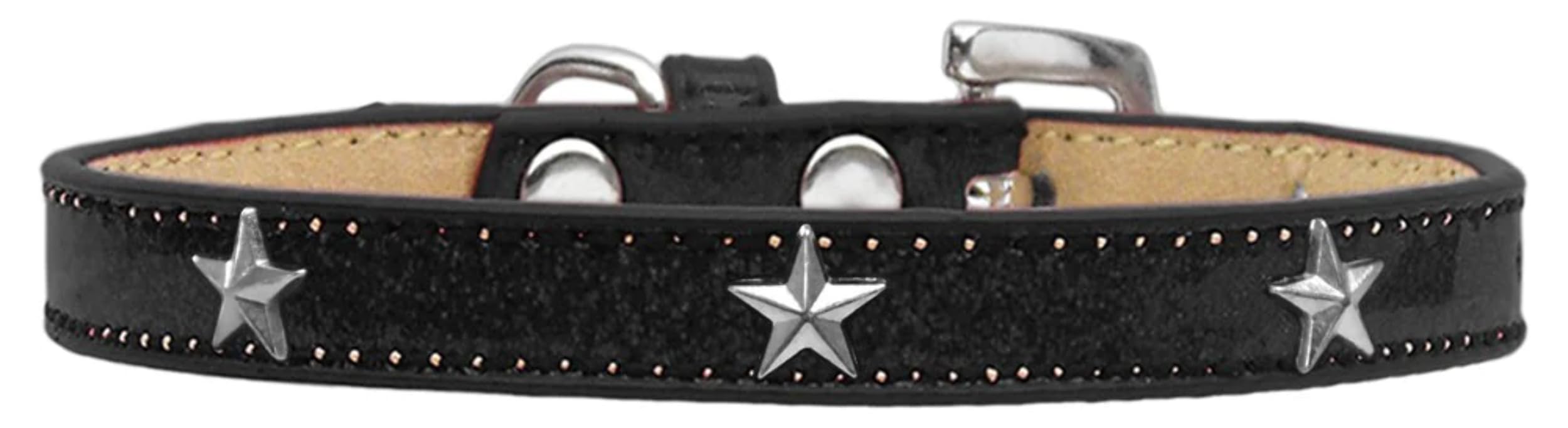 Dog, Puppy & Pet Widget Ice Cream Collar, Silver Star Gold 20