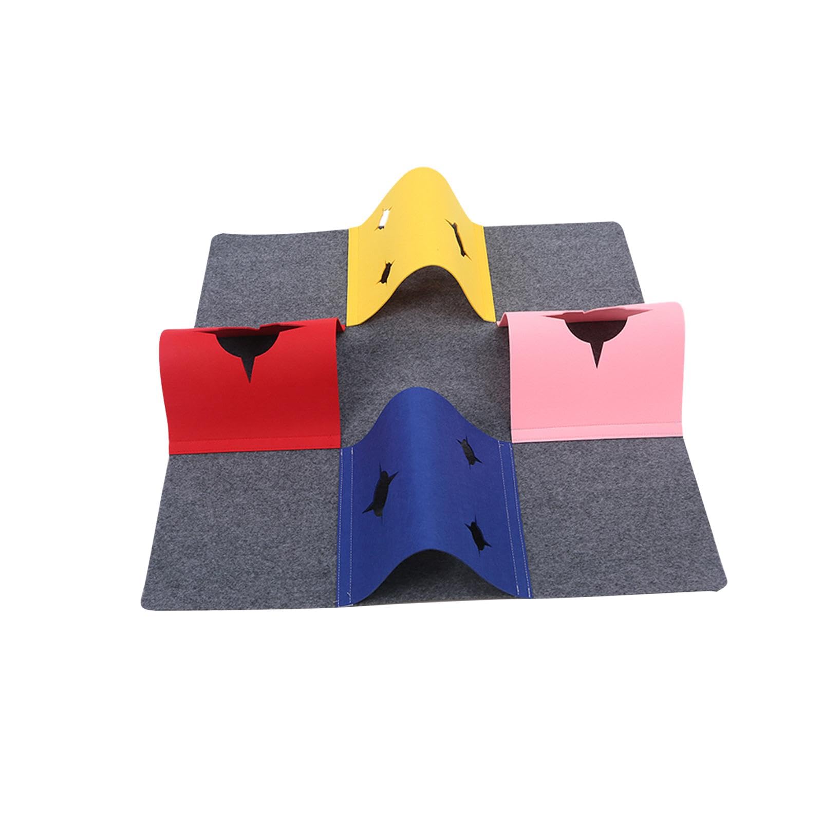 Myaddiction Cat Tunnel For Indoor Cats Folded Play House For Small Animals Rabbits Kitty Deep Gray