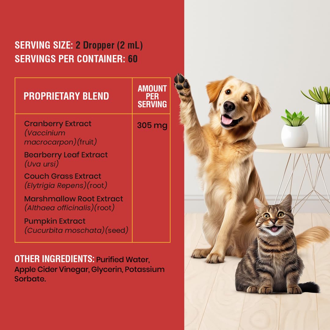 Special Breed Urinary Tract Infection Treatment for Cats and Dogs - Cranberry UTI Supplement, Kidney and Bladder Support, 4 oz