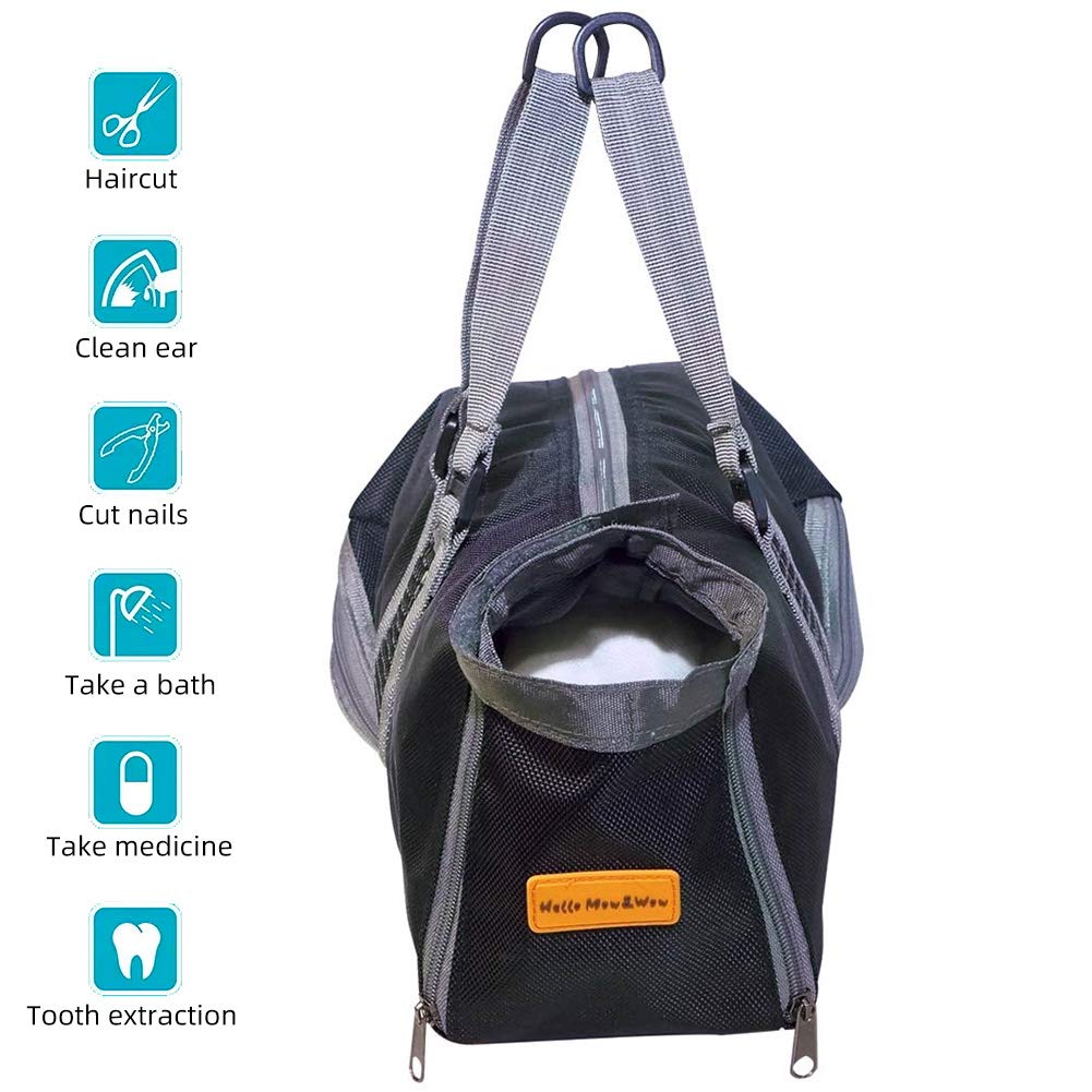 Cinf Cat Nail Clipping Cleaning Grooming Restraint Bag (Free Muzzle) No Scratching Biting For Bathing Nail Trimming Injecting Examining